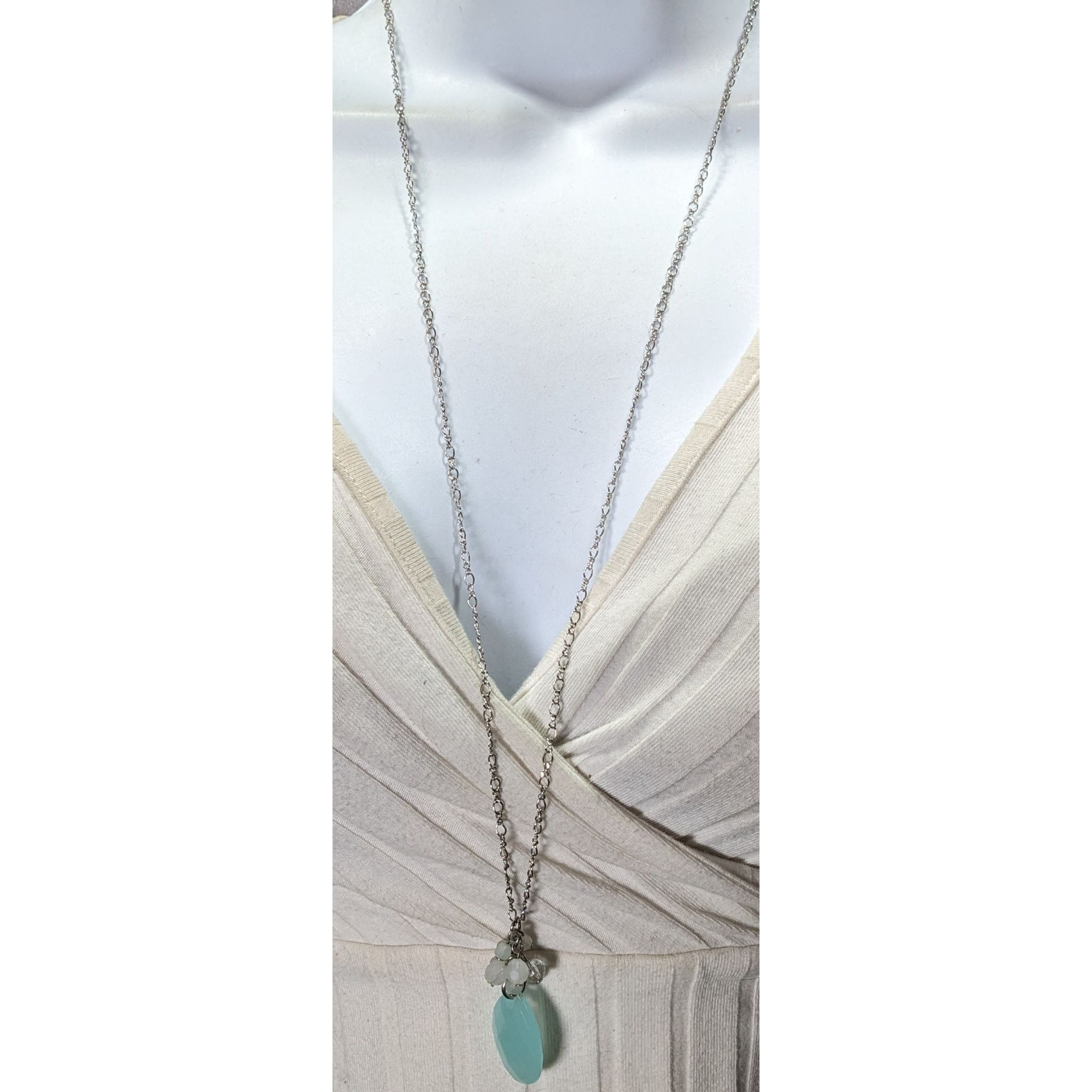 Other Mermaidcore Aqua Teardrop Pendant With Beaded Accents Size ONE SIZE - 4 Thumbnail