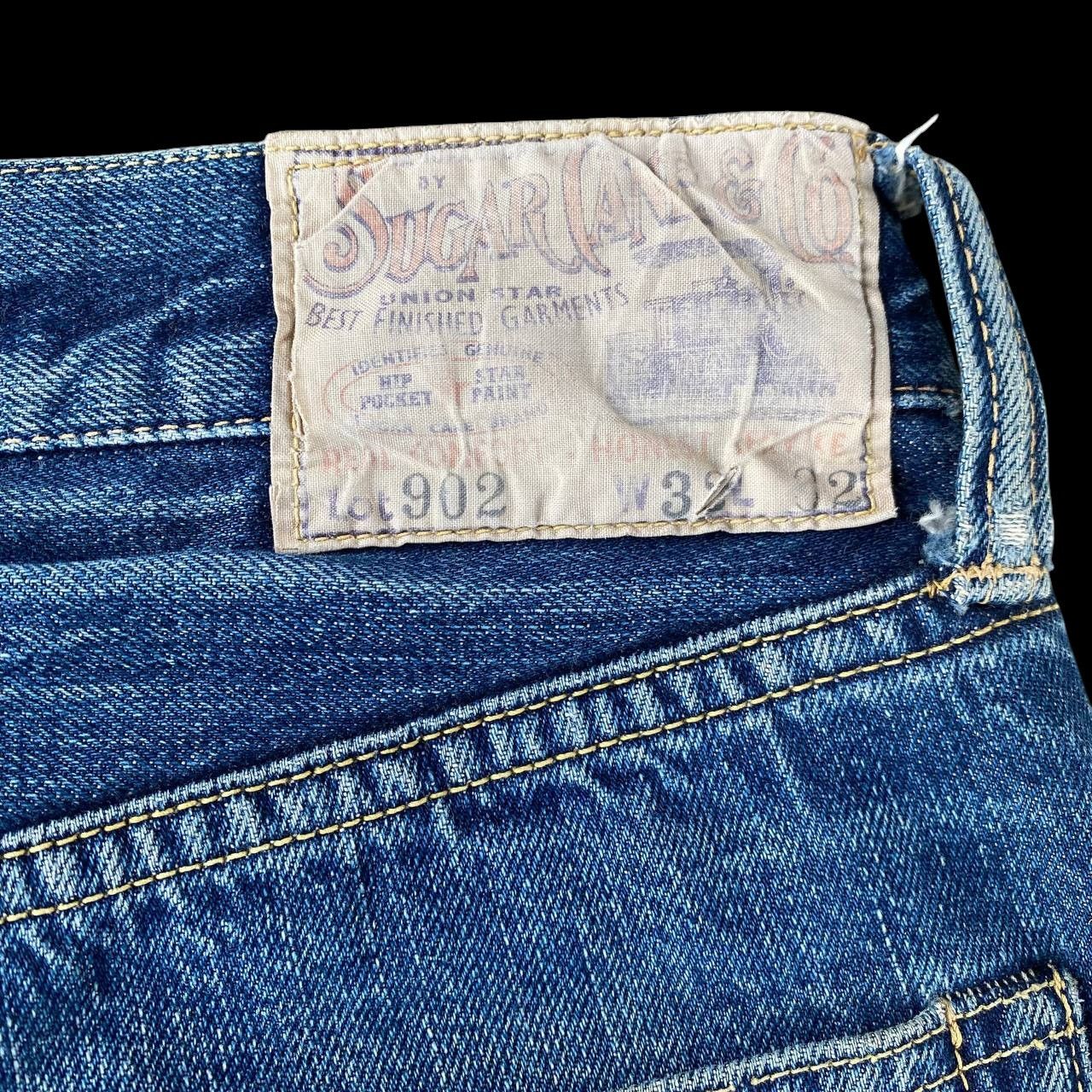 Sugar Cane Vintage Sugar Cane Lot 902 Selvedge Grunge Frayed StarPrint Size US 31 - 17 Thumbnail