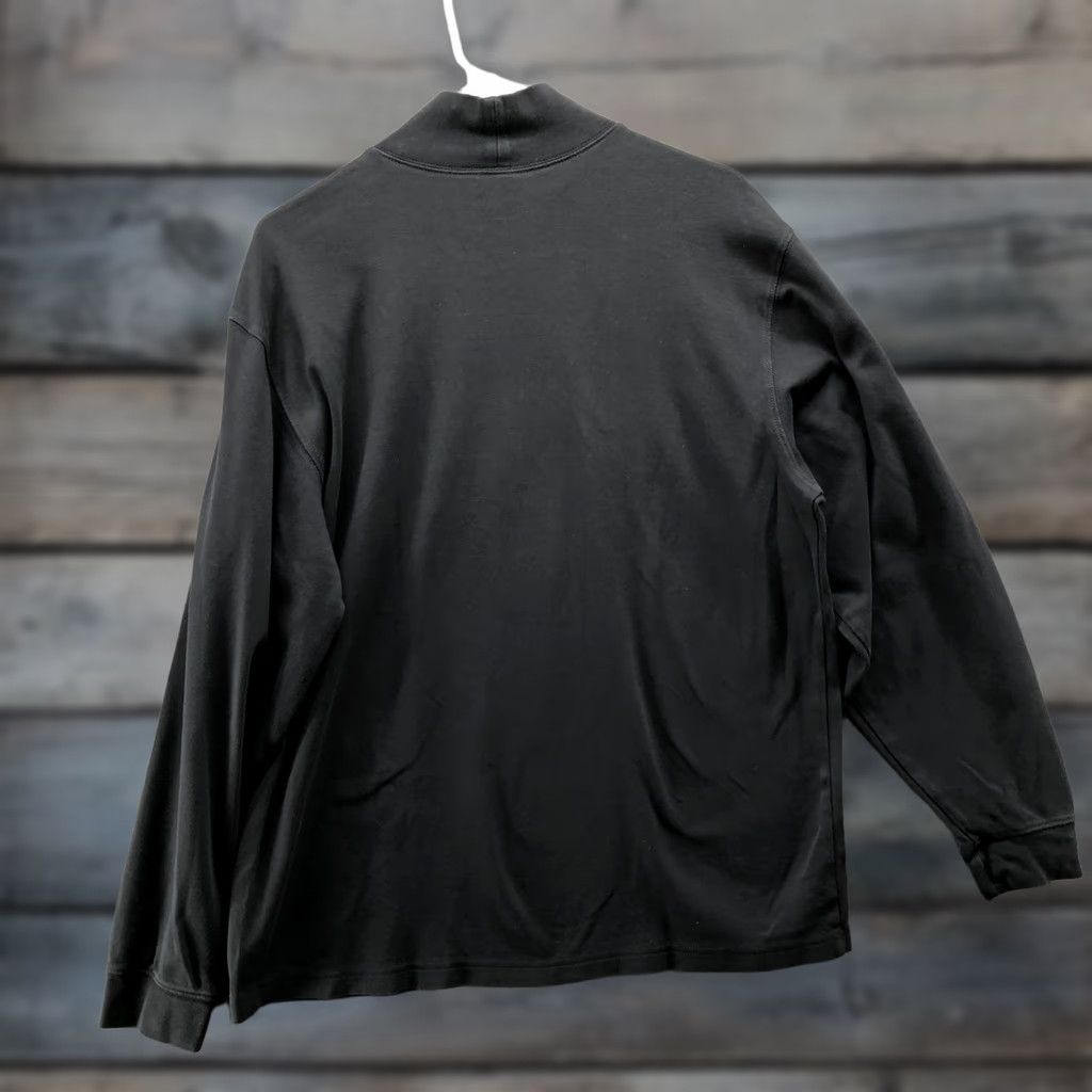 Vintage L.L. Bean Mock Neck Long Sleeve T-Shirt Mens L Black Traditional Fit Size US L / EU 52-54 / 3 - 1 Thumbnail