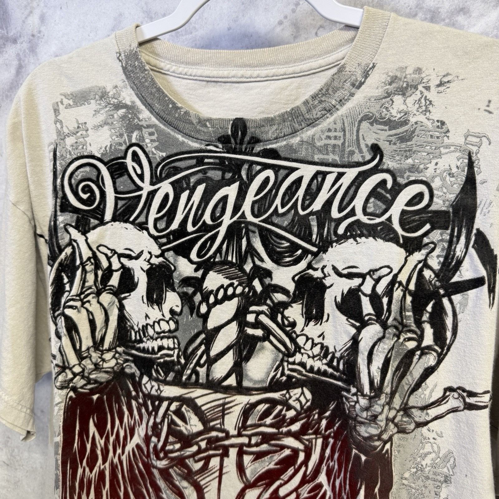 Vintage Vintage Y2K Grunge T Shirt Men’s L 21.5x26.5 All Over Print Size US L / EU 52-54 / 3 - 3 Thumbnail