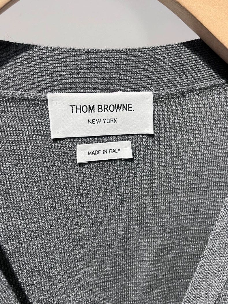 Thom Browne Thom Browne Grey cardigan Size US XL / EU 56 / 4 - 6 Thumbnail