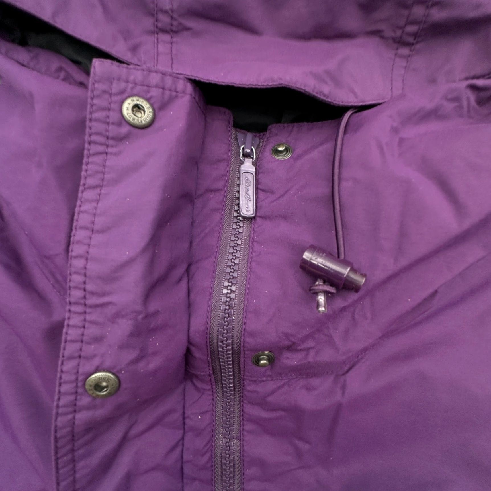 Eddie Bauer VINTAGE Eddie Bauer Gore-Tex Purple Hooded Nylon Jacket Womens Medium Shell Size M / US 6-8 / IT 42-44 - 6 Thumbnail