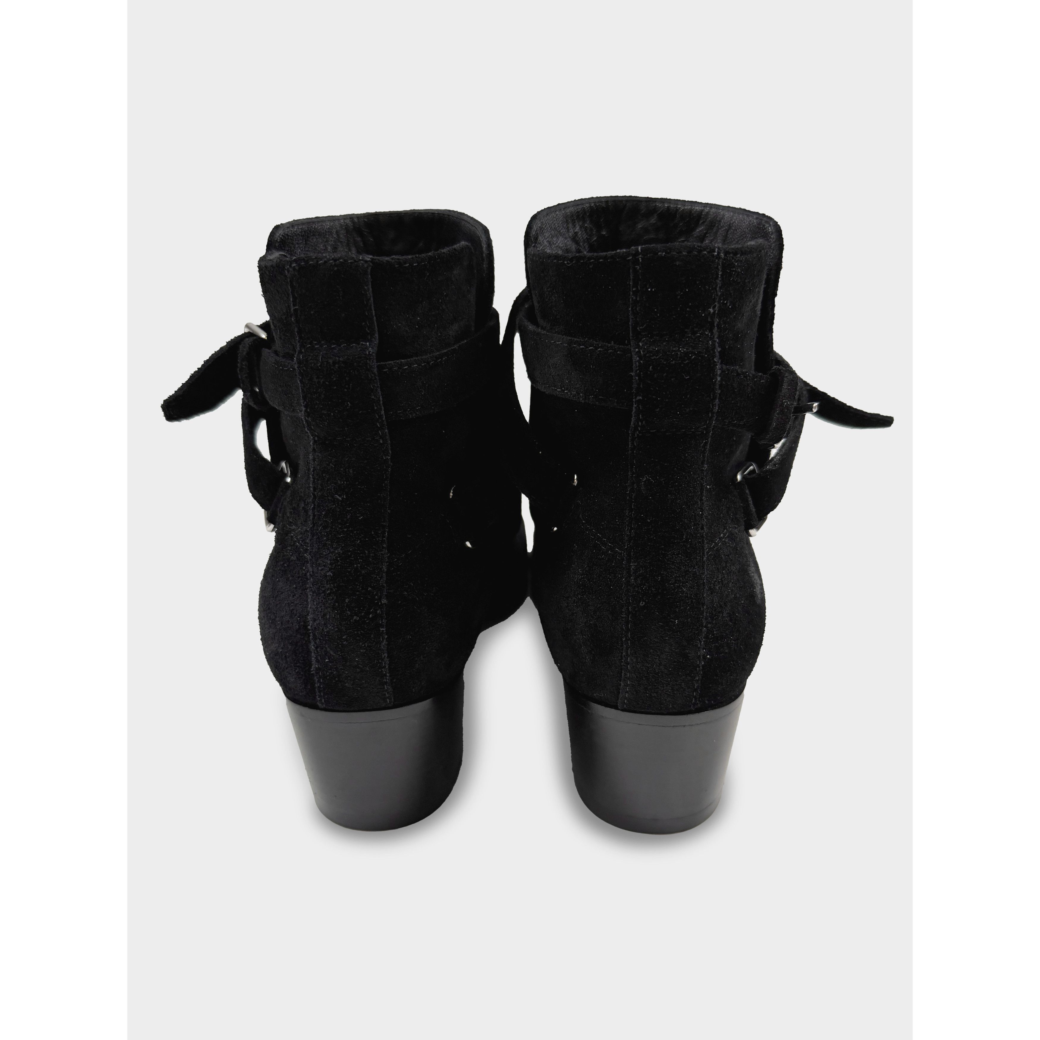 Saint Laurent Paris Saint Laurent suede harness ankle boots Size US 8.5 / IT 38.5 - 4 Thumbnail