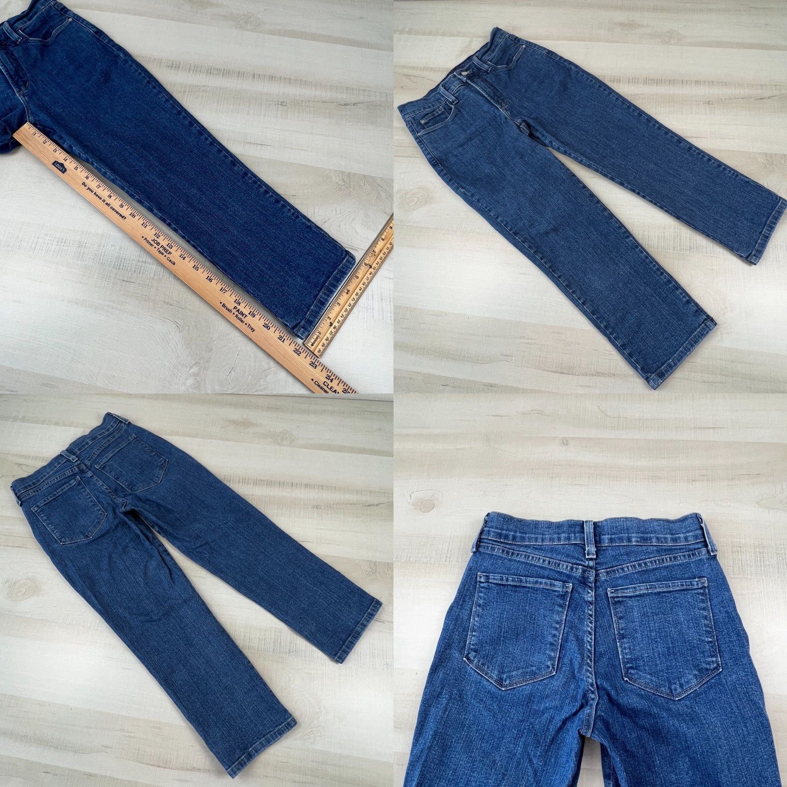 NYDJ NYDJ Womens Mid Rise Crop Jeans 2 Medium Blue Stretch Denim Ladies Size 26" / US 2 / IT 38 - 8 Thumbnail