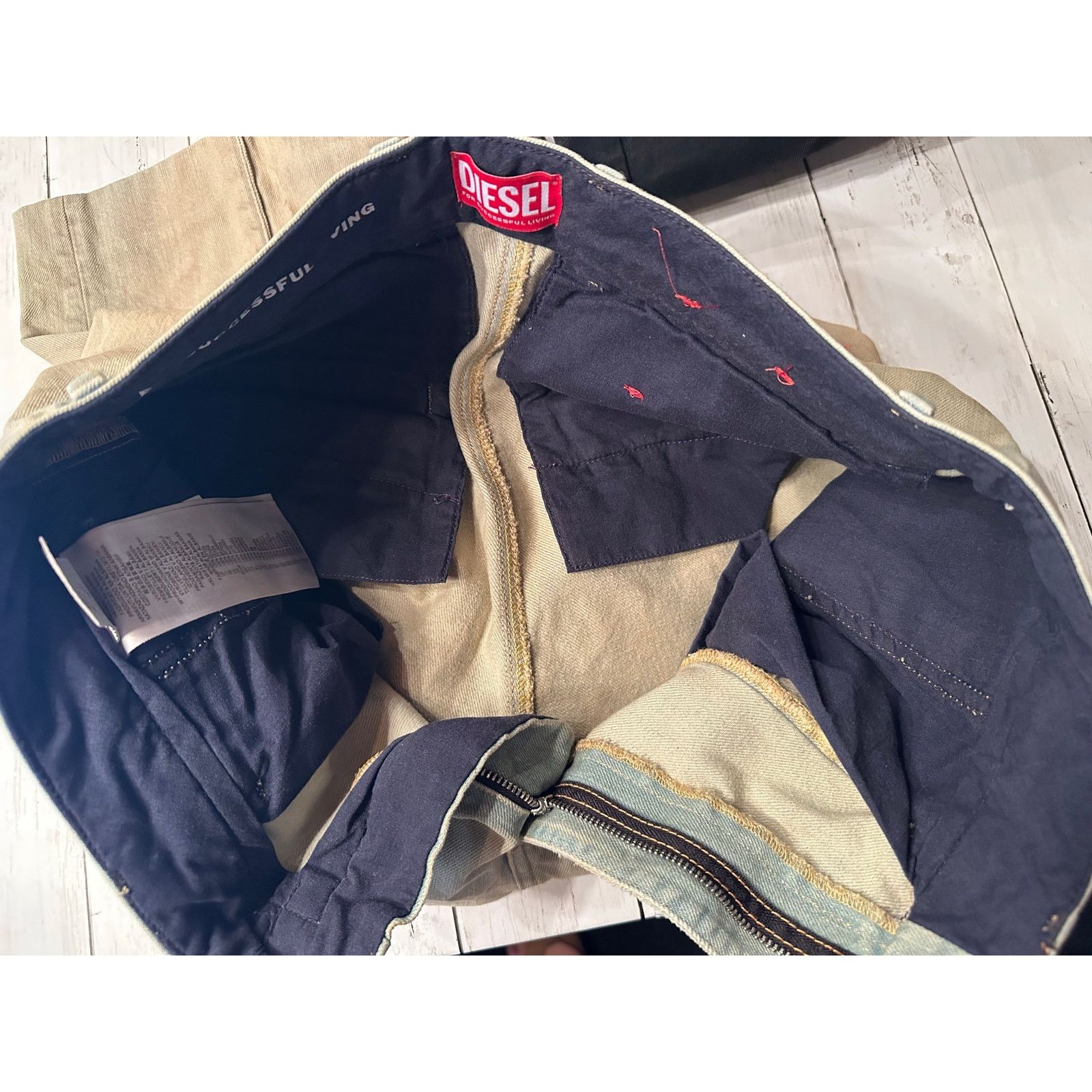Diesel D-Chino-Work Straight Relaxed Jeans 0jgas size 29 Dusty Blue Size US 29 - 16 Thumbnail