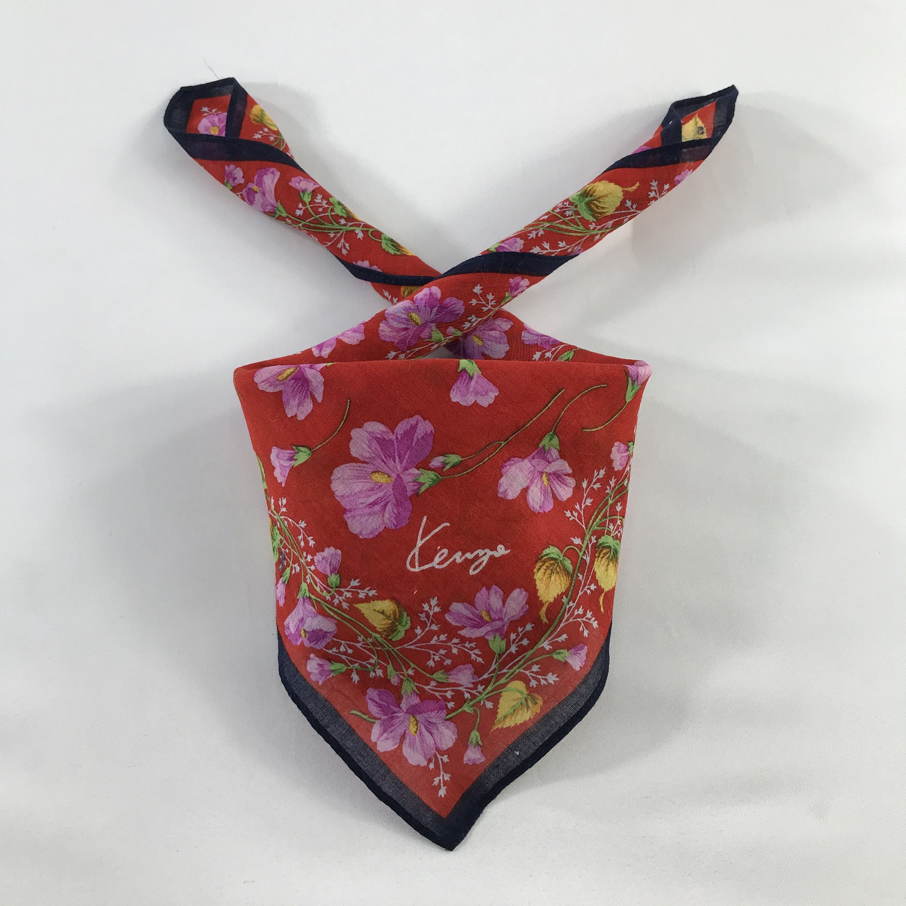 Kenzo × Vintage Kenzo Bandana / Handkerchief / Neckerchief - S647 Size ONE SIZE - 3 Thumbnail