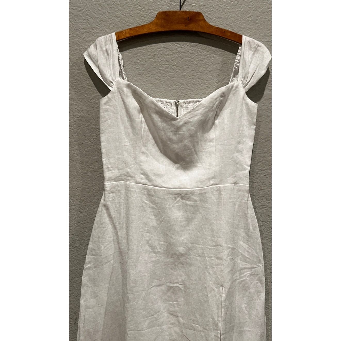 Reformation Bridgton Linen Midi Dress Size 10 - www.bongoclub.cl