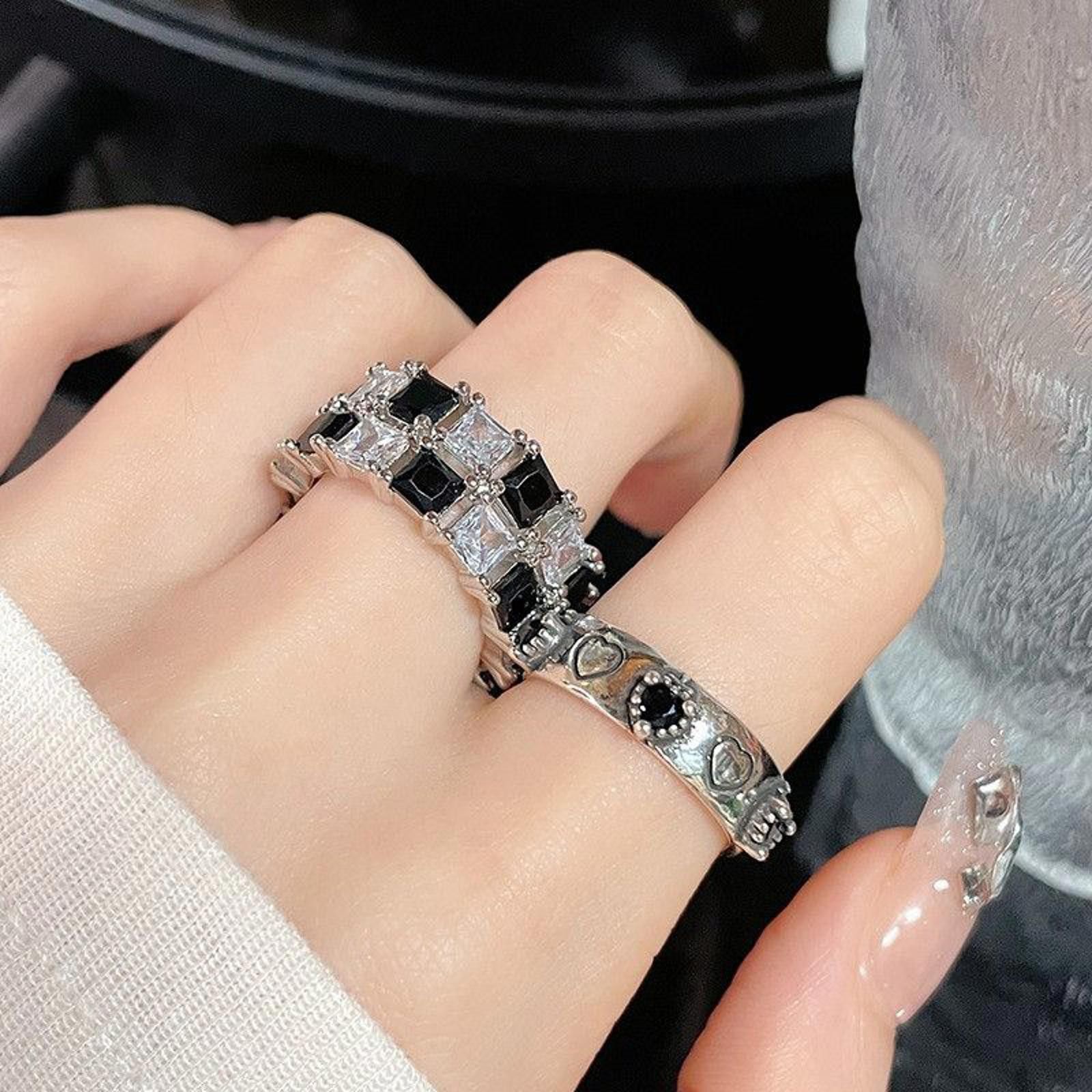 Jewelry Check Gemstone Ring Size ONE SIZE - 2 Thumbnail