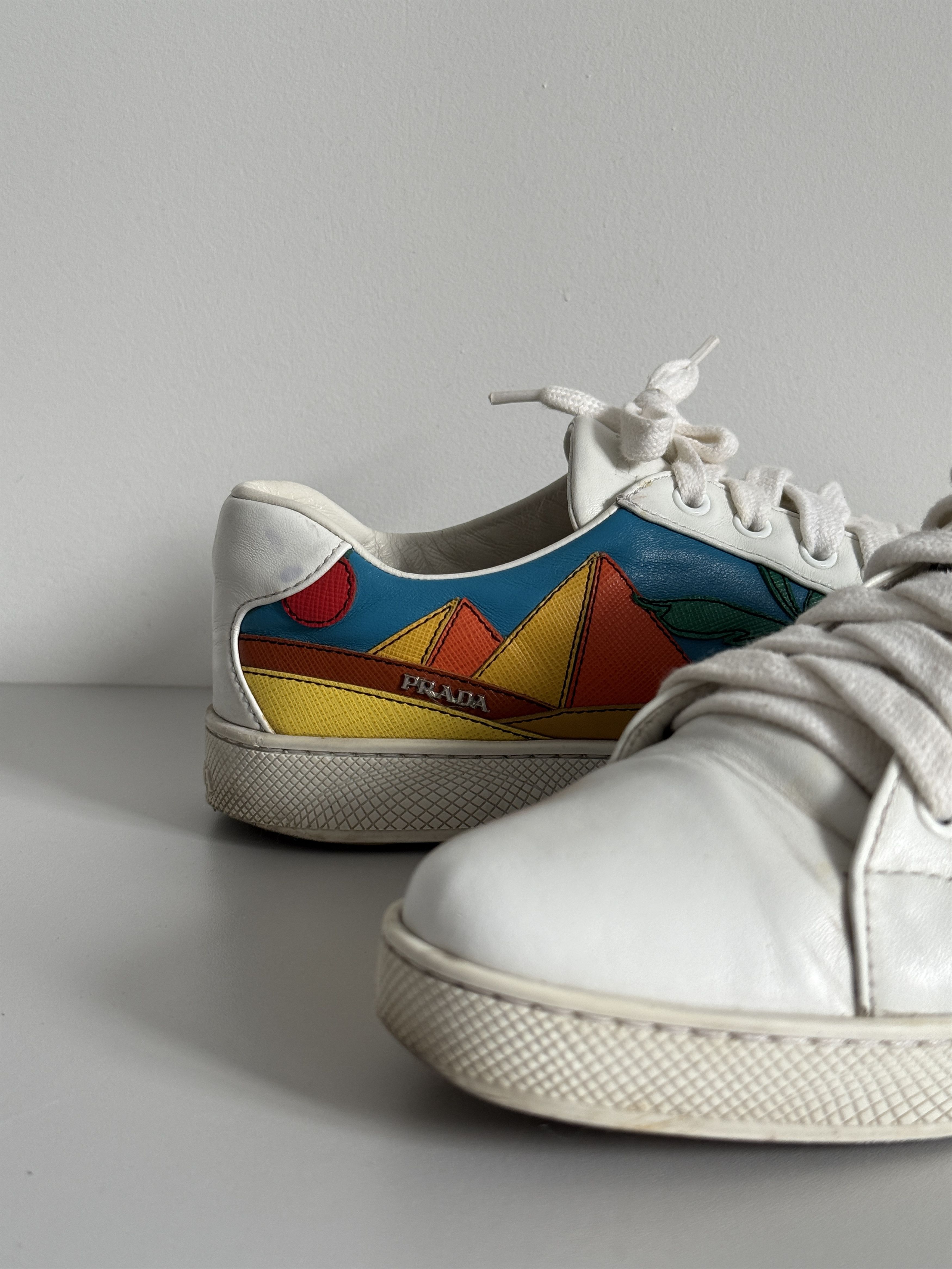 Prada Prada Egyptian Pyramid Low Sneakers Size US 8 / IT 38 - 6 Thumbnail