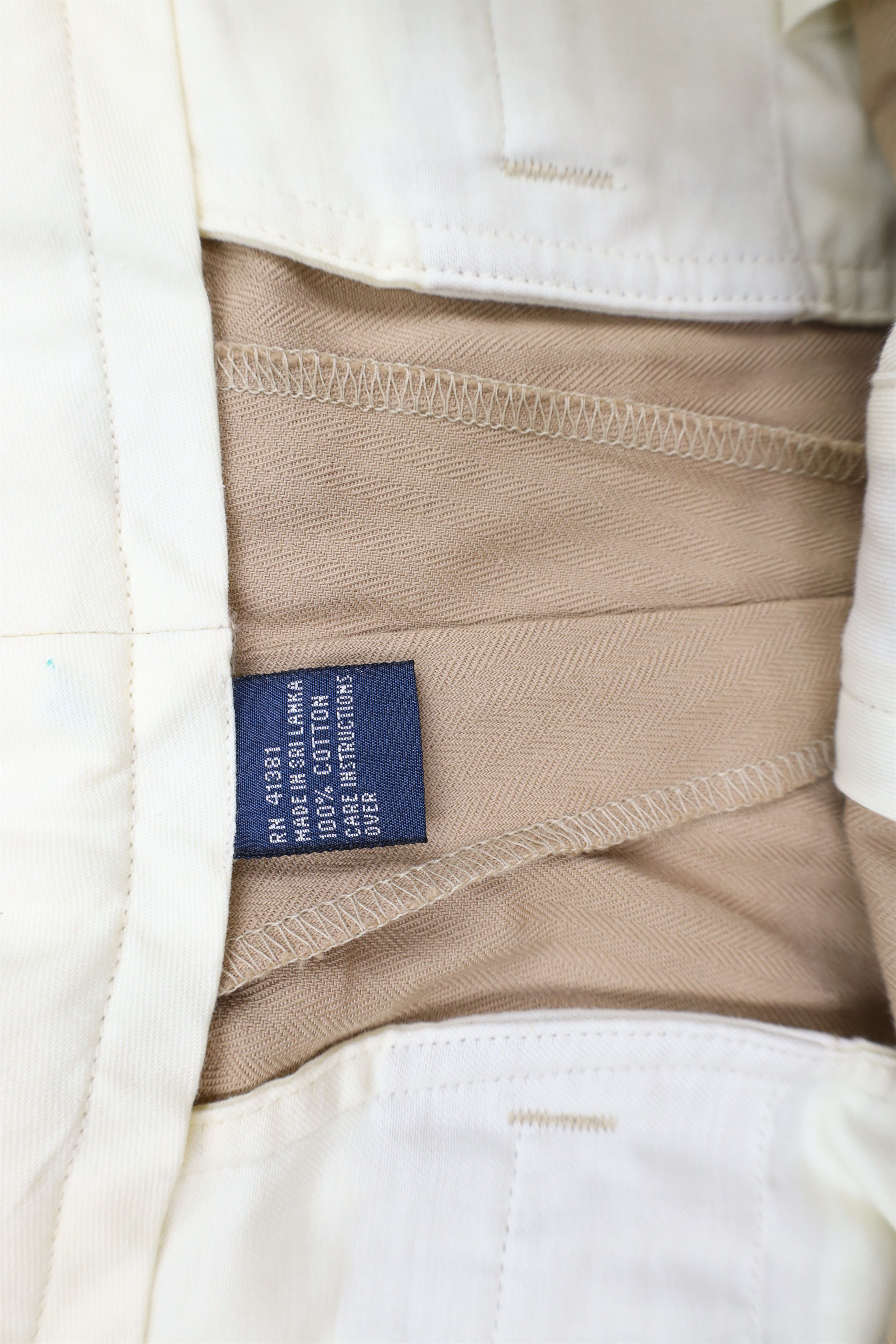 Ralph Lauren × Vintage Vintage 90s Ralph Lauren Pleated Wide Leg Chino Pants Size US 38 / EU 54 - 6 Thumbnail