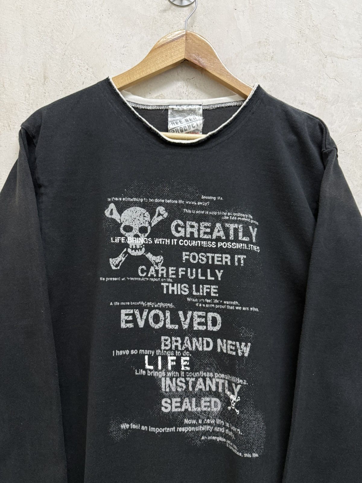 BUFFALO BOBS 2000s Free Beat ifsixwasnine Punk Style y2k LS Tees Size US M / EU 48-50 / 2 - 2 Thumbnail