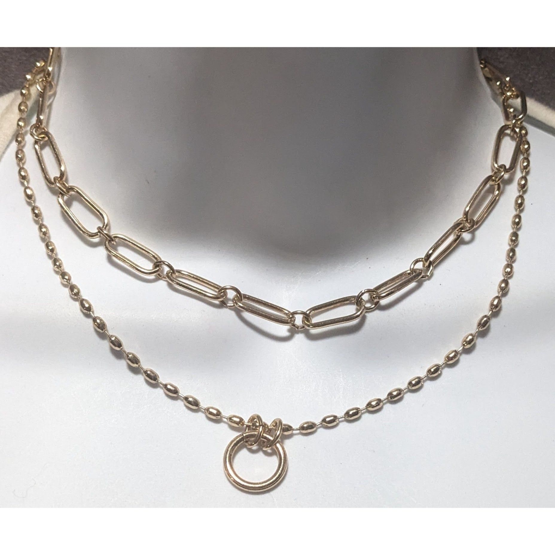 Other Halogen Layered Gold Chain Paperclip Necklace Size ONE SIZE - 5 Thumbnail
