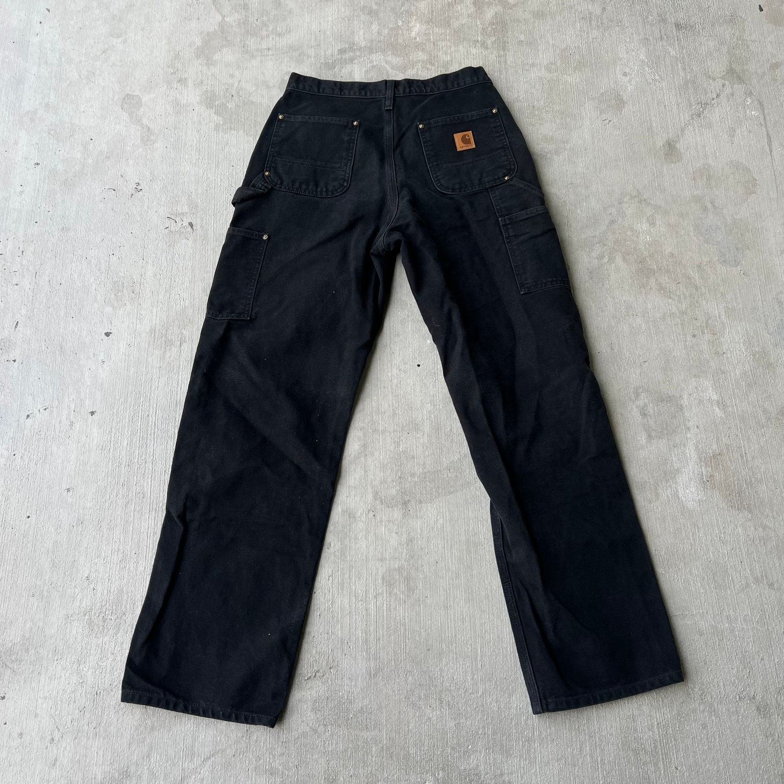 Carhartt × Vintage Carhartt black double knee work wear carpenter pants Size US 29 - 4 Thumbnail