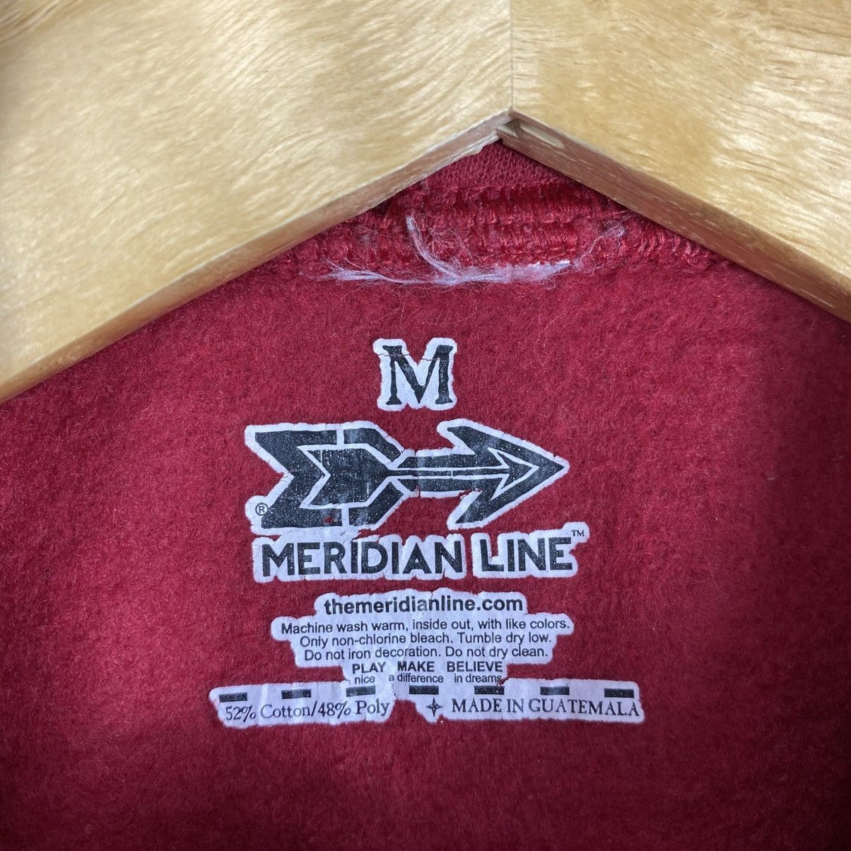 Vintage Meridian Line Great Smoky Mountains Hoodie Maroon Size M Size US M / EU 48-50 / 2 - 5 Thumbnail