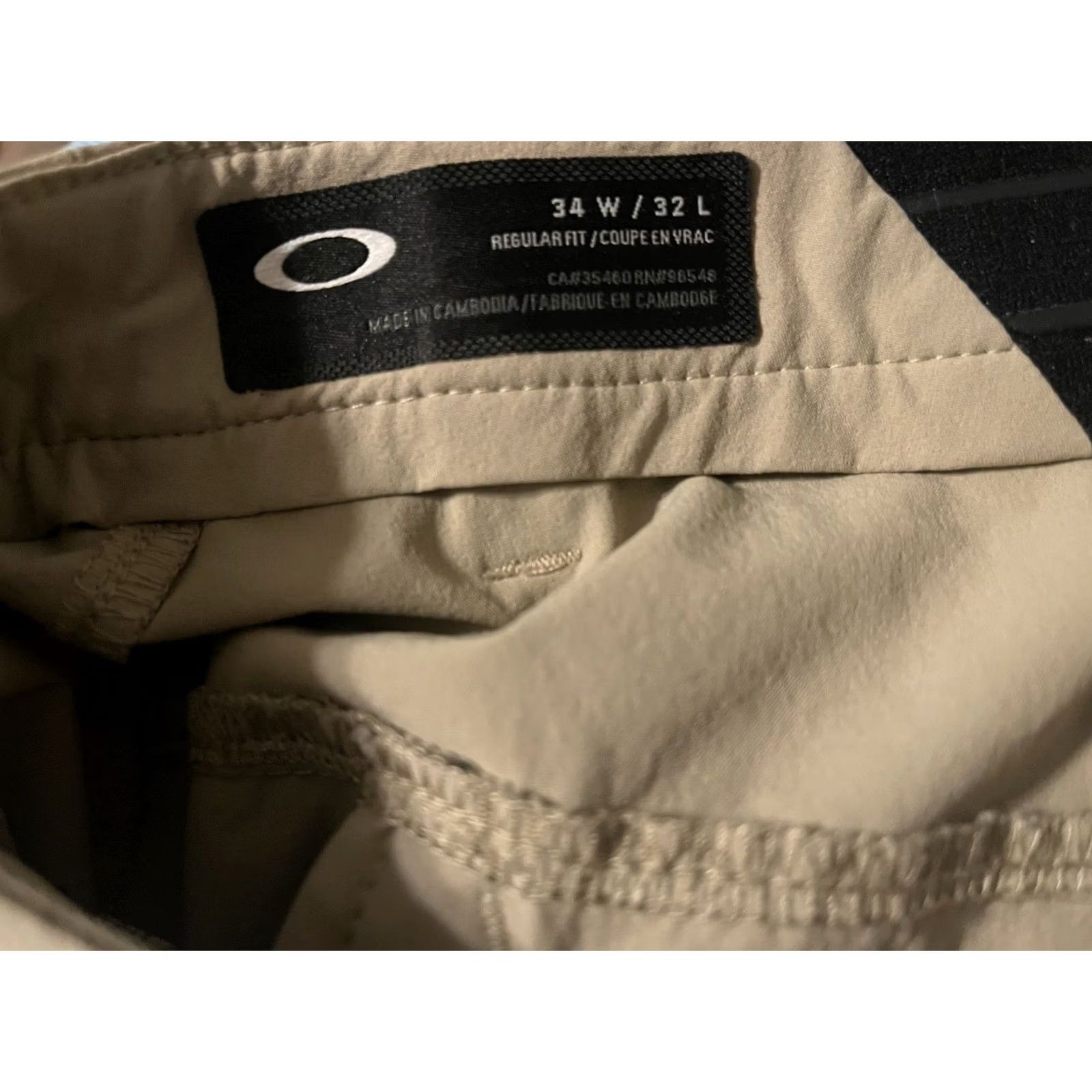 Oakley Oakley Take Pro Pants Khaki Beige Performance Athletic Golf Pants Men's 34x32 Size US 34 / EU 50 - 6 Thumbnail