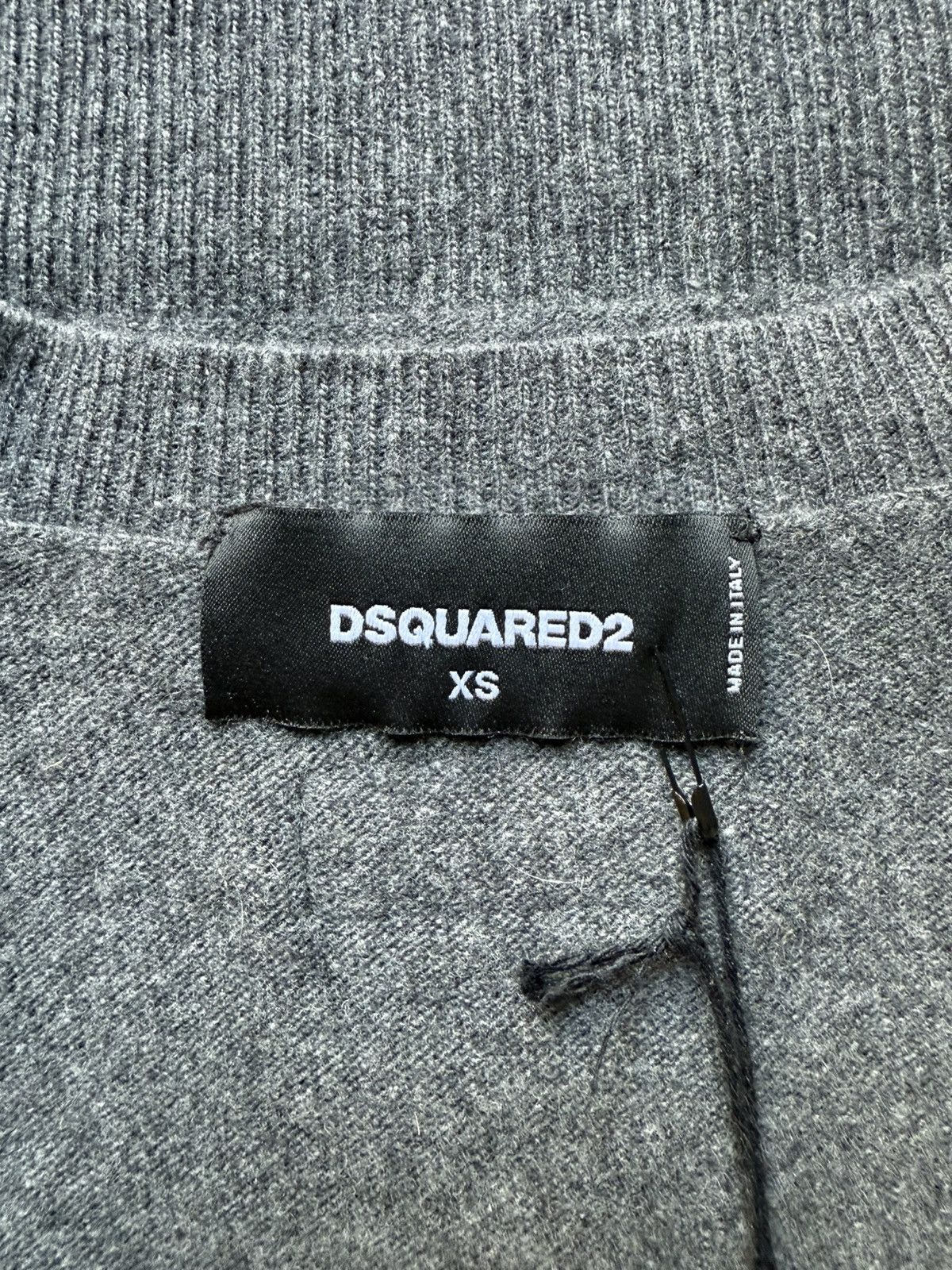 Dsquared2 Dsquared2 Wool-Cashmere Cropped Top in Grey Size XS / US 0-2 / IT 36-38 - 3 Thumbnail