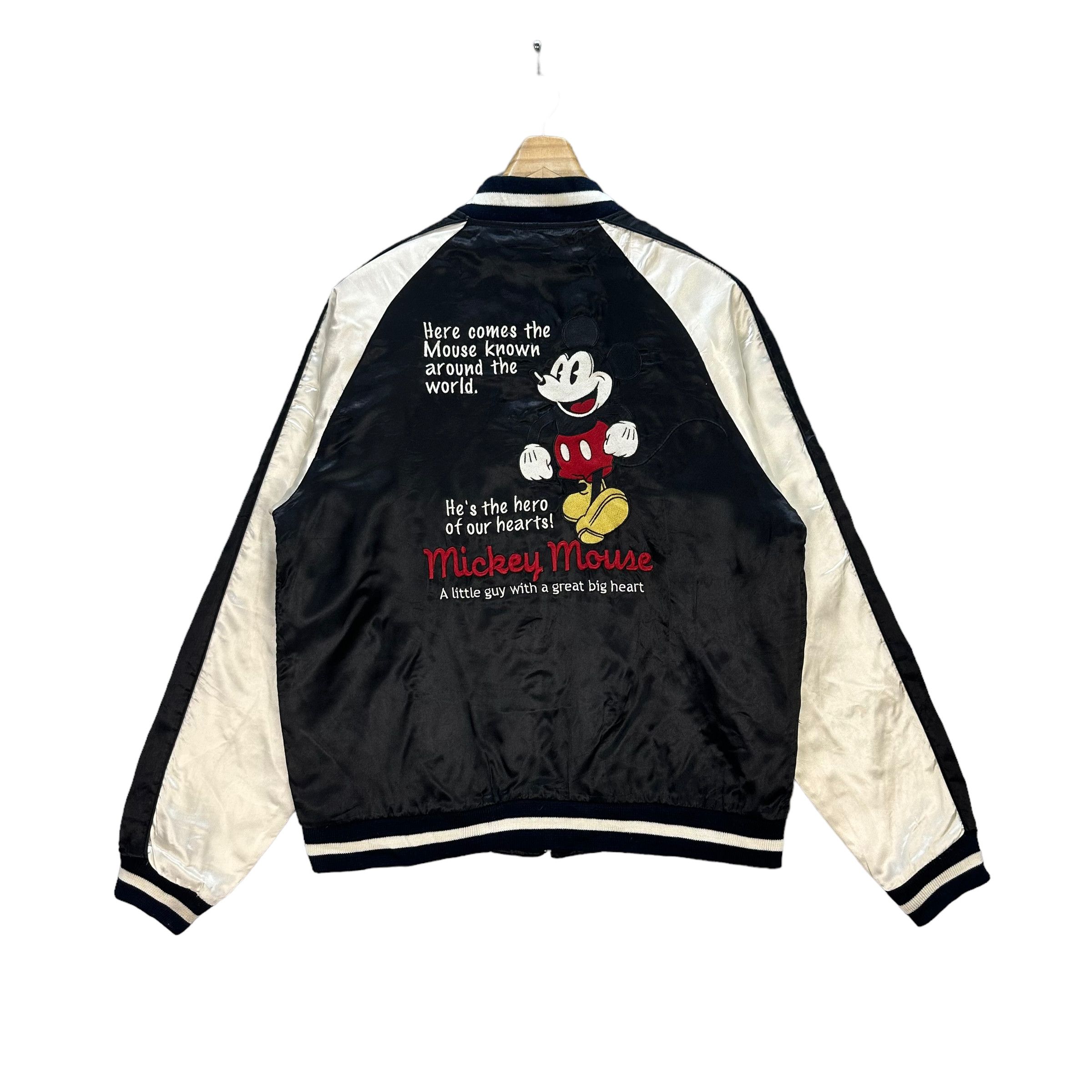 Disney DISNEY MICKEY MOUSE EMBROIDERY LOGO BOMBER JACKET #8375-006 Size US L / EU 52-54 / 3 - 1 Thumbnail