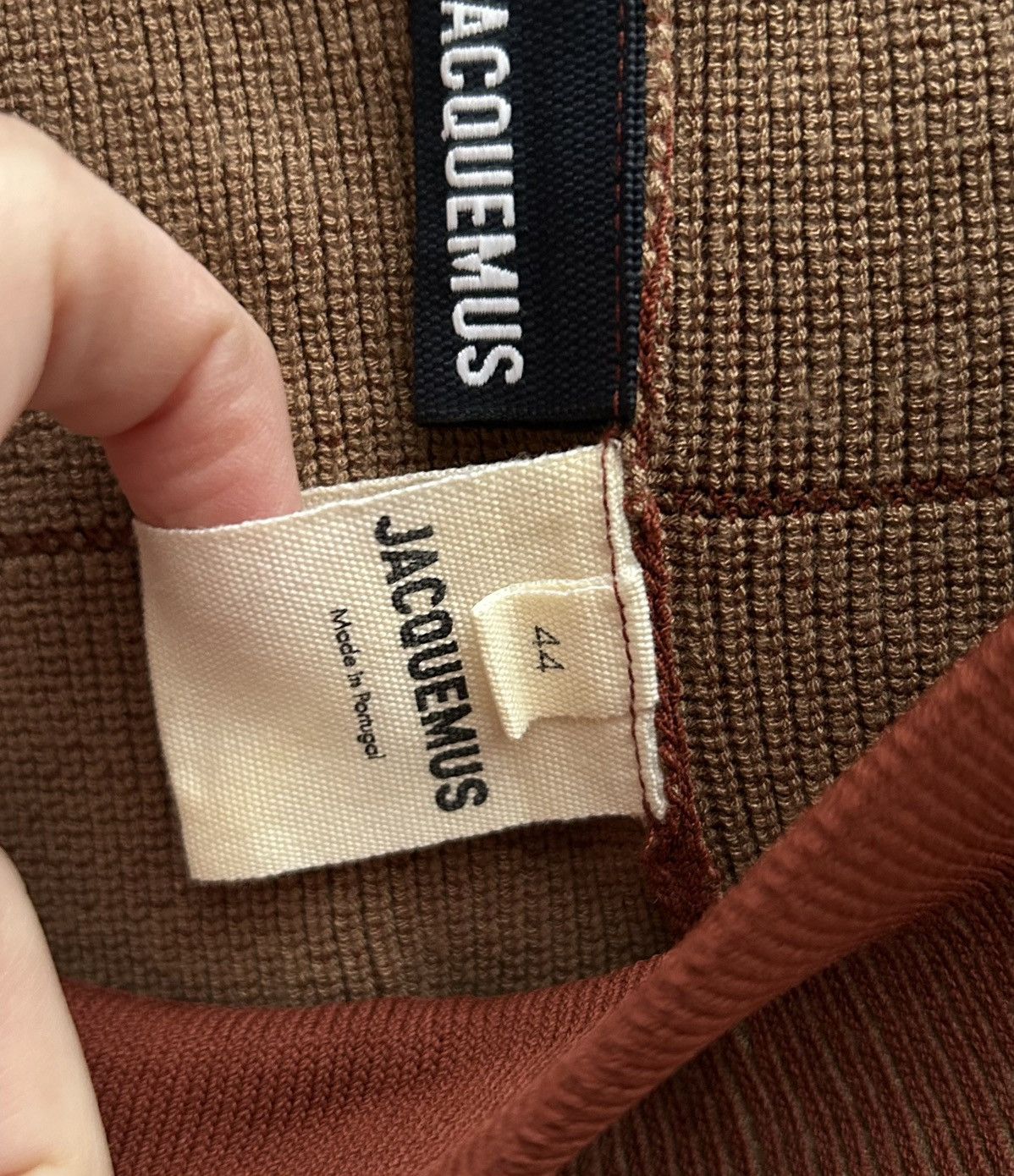 Jacquemus Jacquemus Le Legging Arancia Knit Leggings In Camel Brown Size 30" / US 8 / IT 44 - 10 Thumbnail