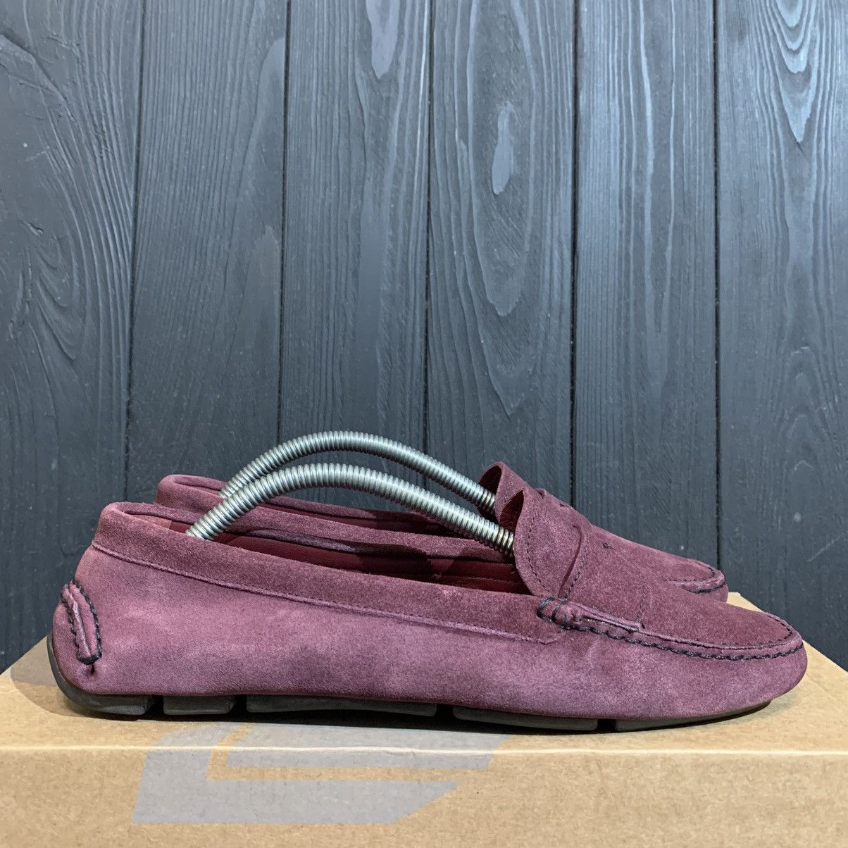 Prada Prada Women’s Suede Moccasin Flats Size 38 Size US 8 / IT 38 - 2 Thumbnail