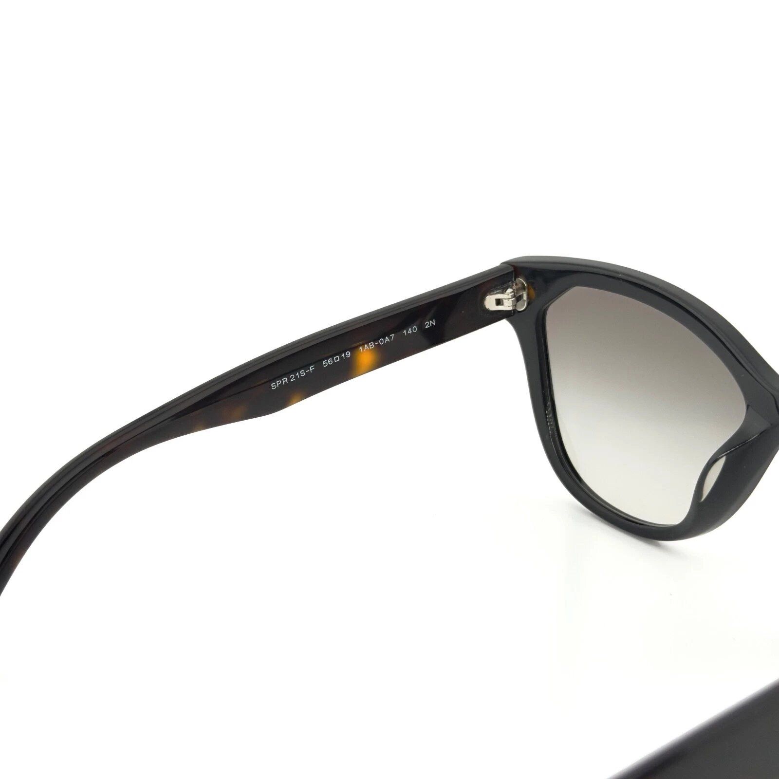 Prada PRADA PR21SS 21S Black Tortoise Brown Sunglasses Triangle Size ONE SIZE - 7 Thumbnail
