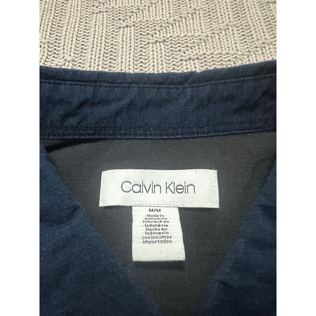 Calvin Klein Calvin Klein navy blue button down size M Size US M / EU 48-50 / 2 - 4 Thumbnail