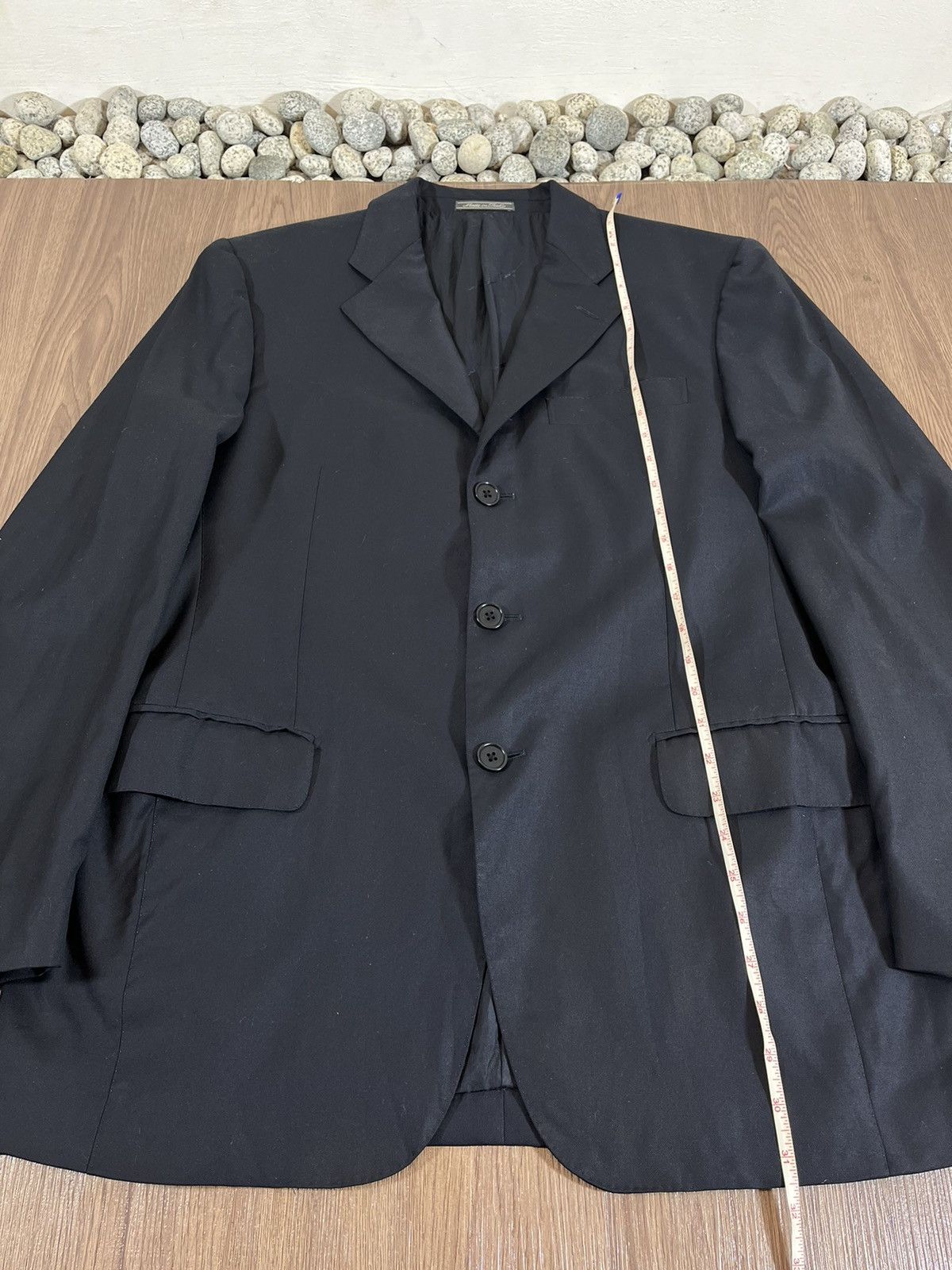 Salvatore Ferragamo Salvatore Ferragamo Midnight Black Tailored Blazer Size 50L - 18 Thumbnail
