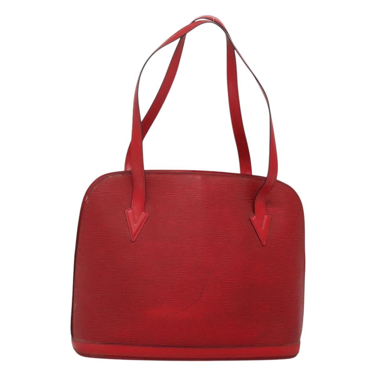 Louis Vuitton Epi Lussac Shoulder Bag Red M52287 Lv Auth Ep8305, Women's