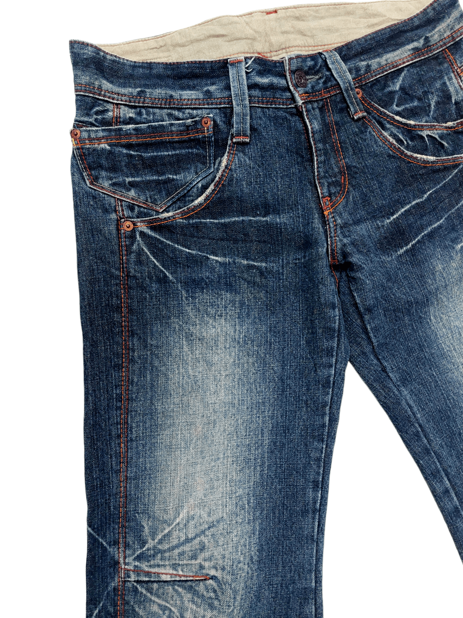 Japanese Brand × Vintage SUPER FLARE💥 Et Boite Japanese Wide Leg Flare Denim Size US 32 / EU 48 - 3 Thumbnail