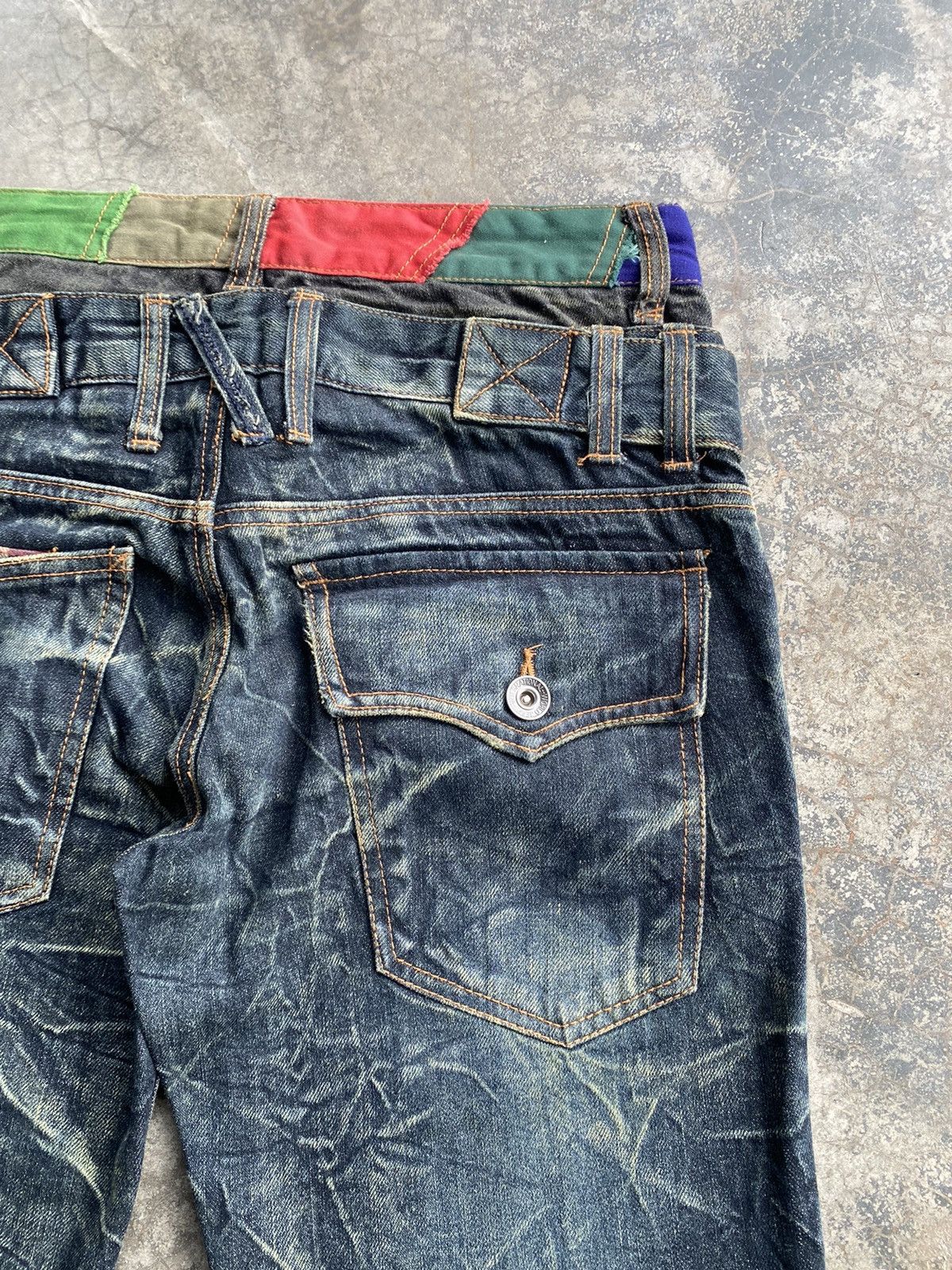 Tornado Mart Japanese Patina Bondage Mud Rusty Lightning Distressed Jeans Size US 30 / EU 46 - 10 Thumbnail