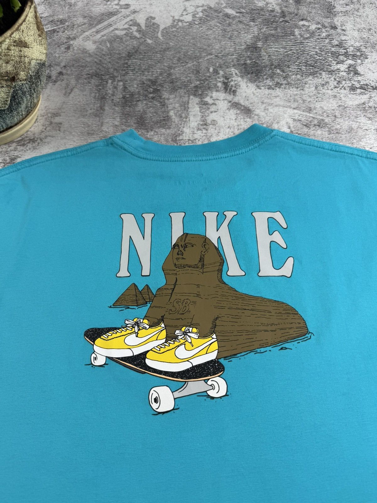 Nike Nike SB Sphinx Rocking Blazers Men’s Large Blue Hip Hop Skate Rap T Shirt Tee Size US L / EU 52-54 / 3 - 8 Thumbnail