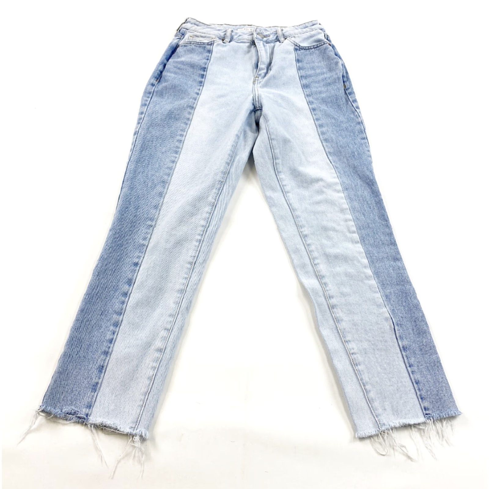 Pacsun VINTAGE Pacsun Jeans 25 Light Blue Patchwork Mom Womens Jeans 90s Rock Bohemian Grunge Size 42" / US 20 - 2 Thumbnail