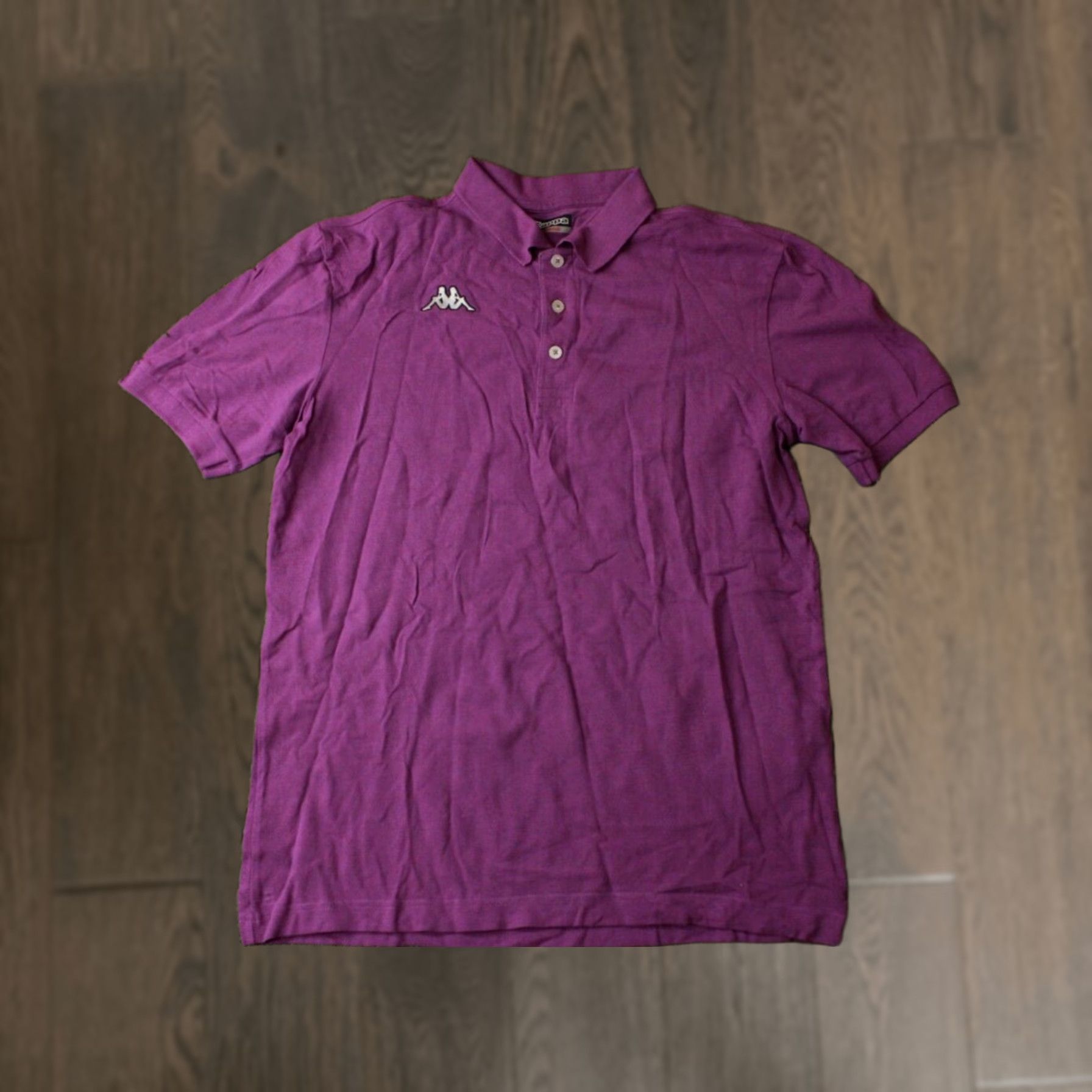 Kappa Kappa Polo Shirt Mens Casual Short Sleeve Violet 2015 Jersey Cotton L Size Size US L / EU 52-54 / 3 - 1 Thumbnail