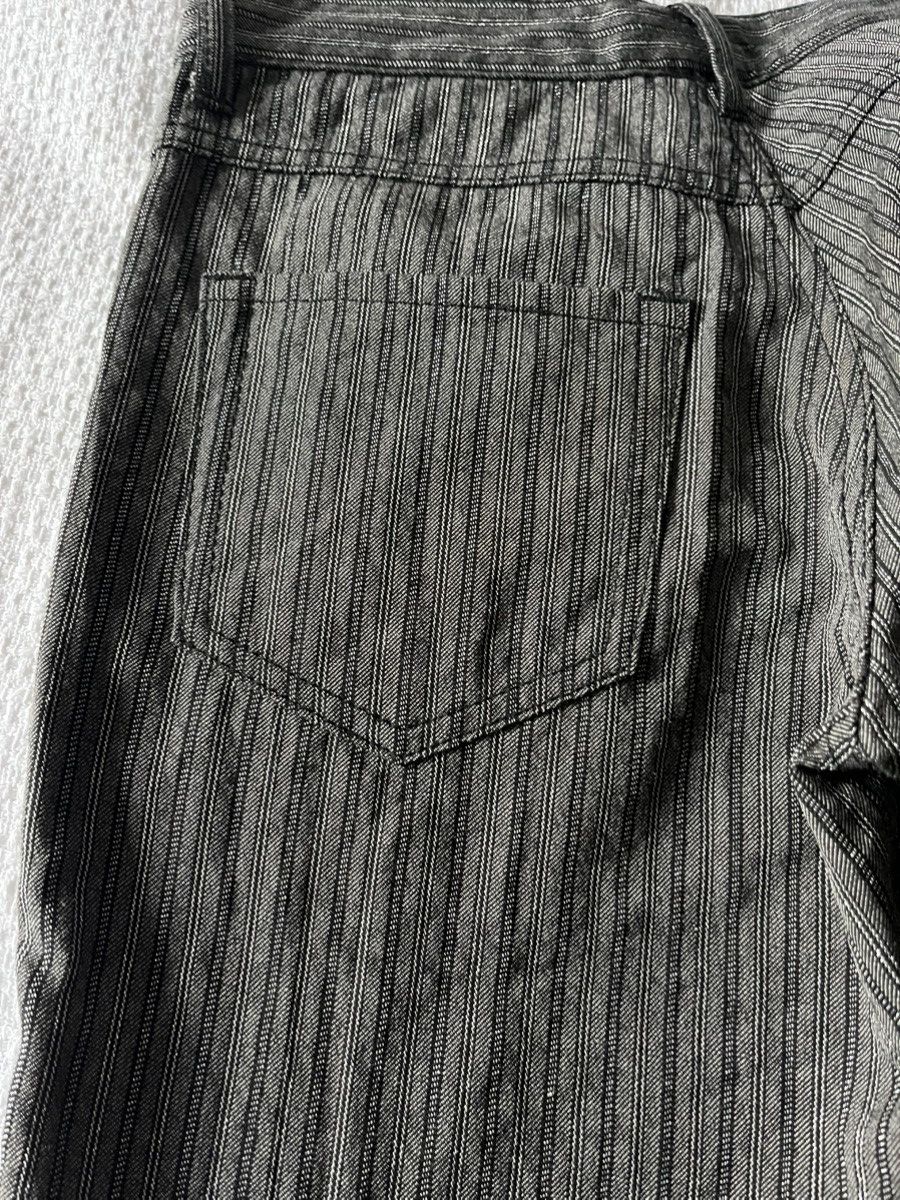Comme des Garcons tao Comme des Garçons A/W 2008 metallic pinstripe trousers Size 28" / US 6 / IT 42 - 7 Thumbnail