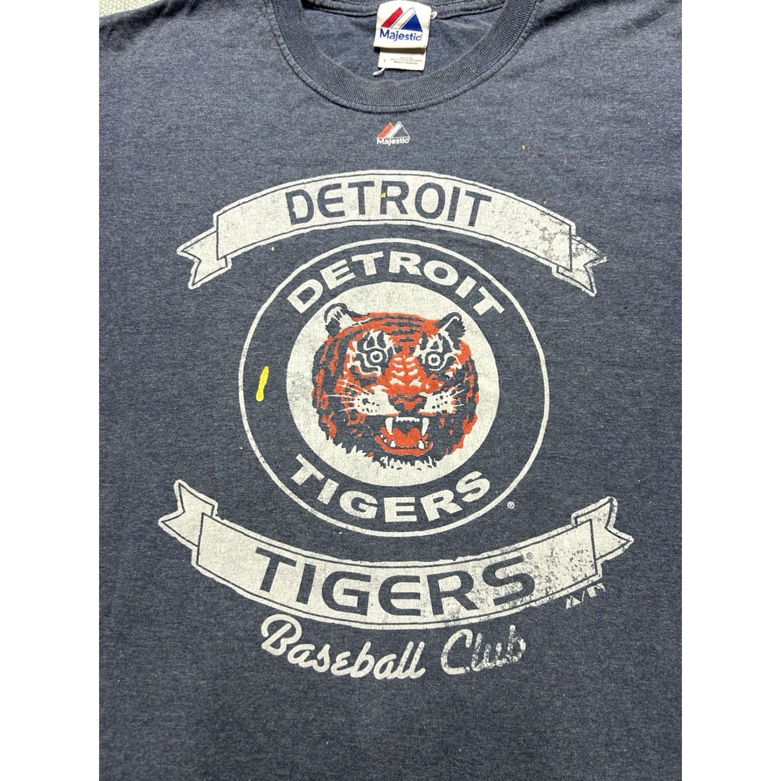 MLB VINTAGE Detroit Tigers MLB Grunge T-Shirt Gray Large Men Size US L / EU 52-54 / 3 - 2 Thumbnail