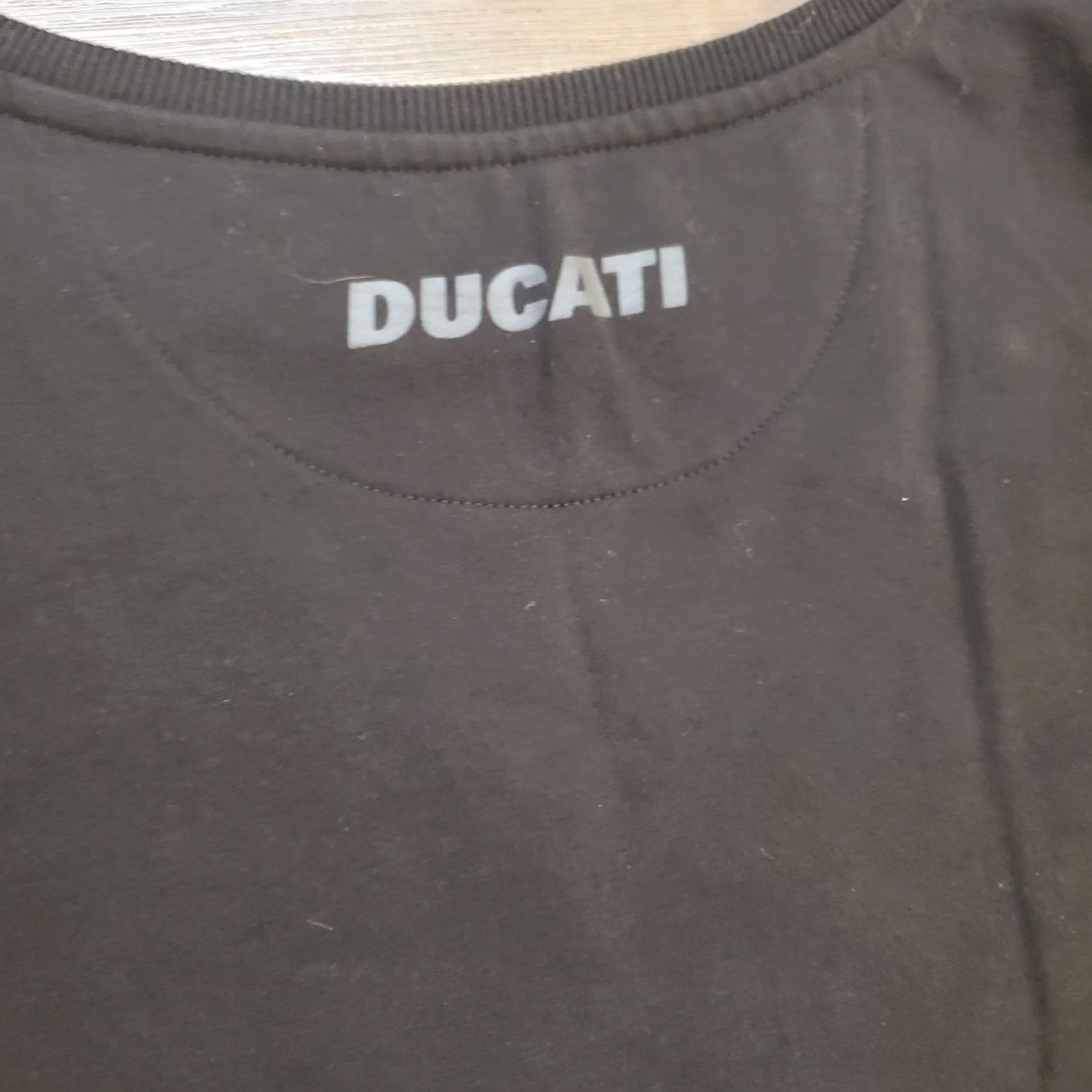 Vintage Ducati Shirt Womens L Black Boat Neck Sweatshirt Spellout Sleeve Size L / US 10 / IT 46 - 6 Thumbnail