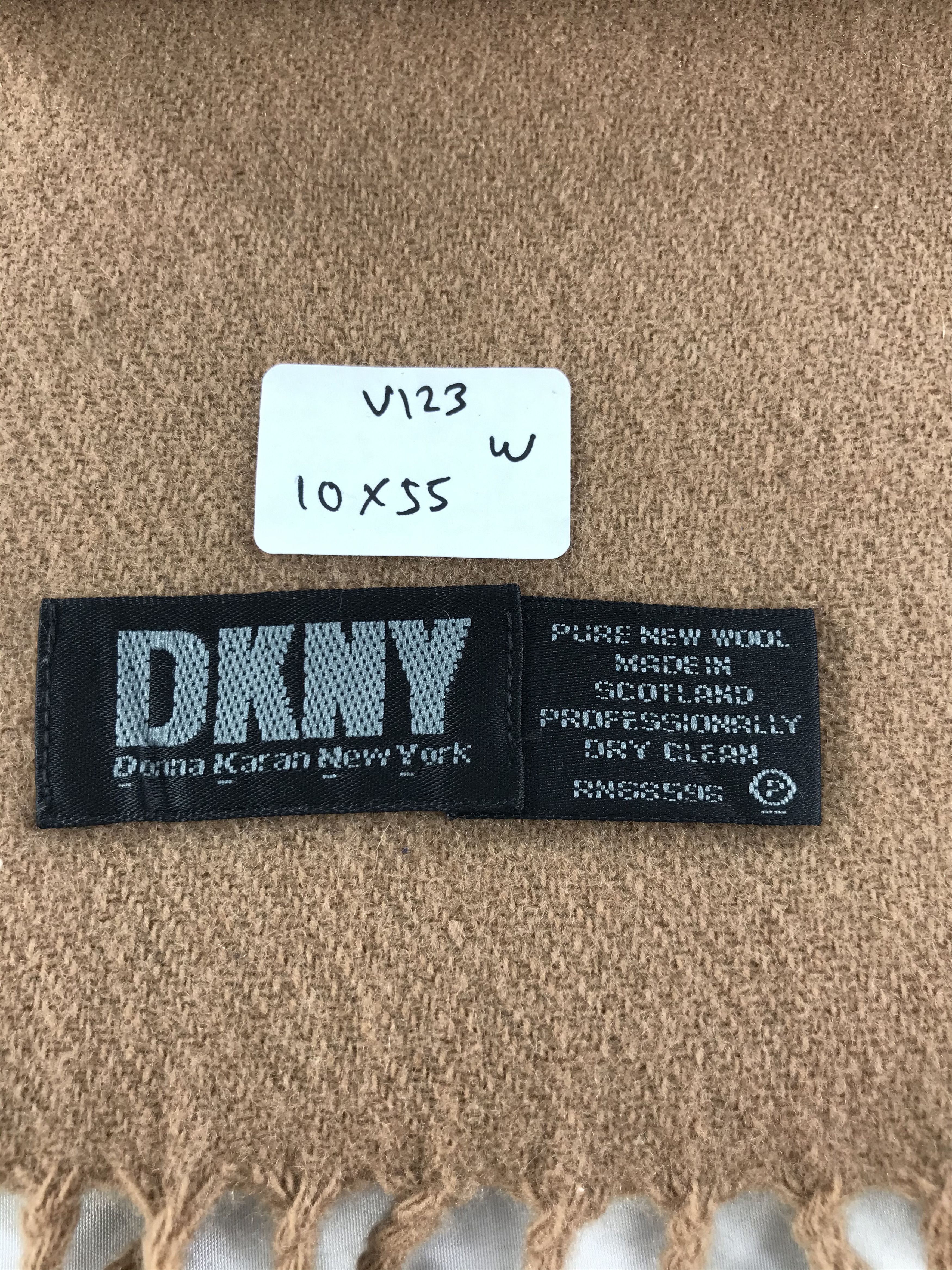 DKNY DKNY Wool Scarf Muffler V123 Size ONE SIZE - 5 Thumbnail