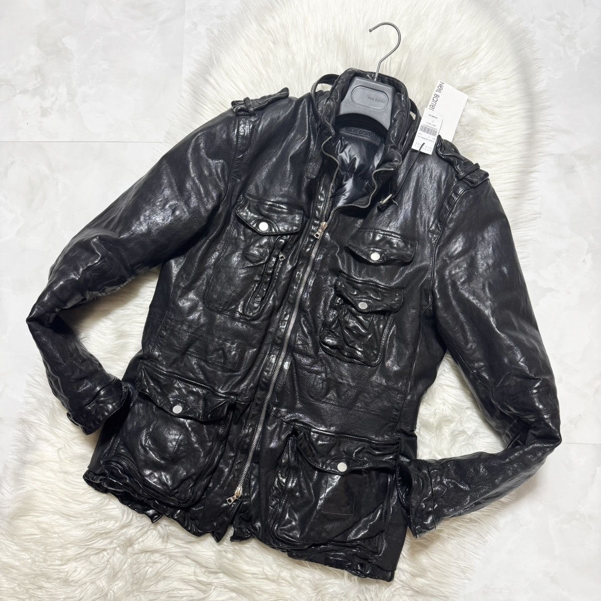 Neil Barrett Auth, Neil Barrett Padded Buffalo Leather Jacket Size US S / EU 44-46 / 1 - 6 Thumbnail