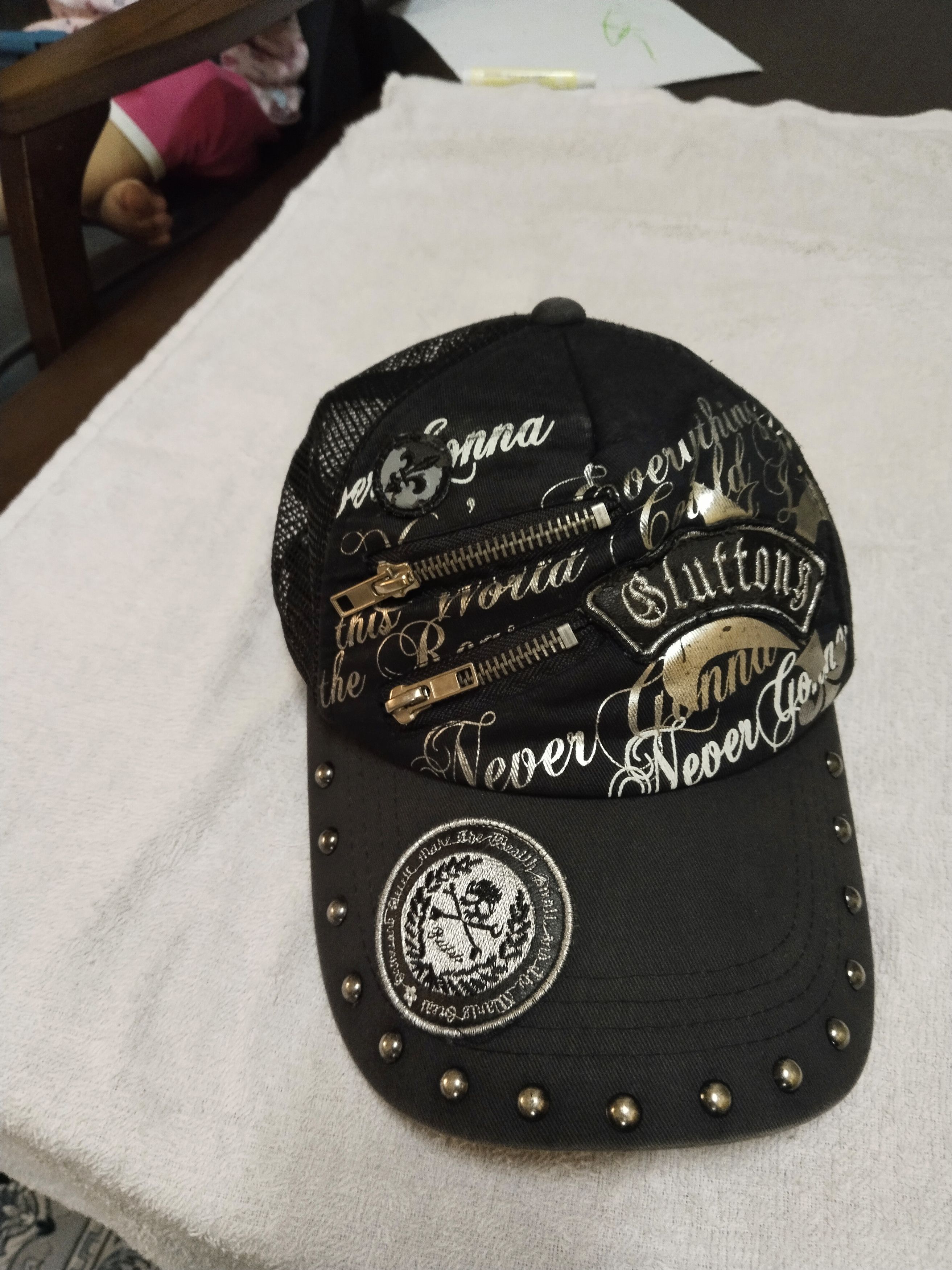 Japanese Brand VINTAGE SKULLS DISTRESSED AND PATCHES HAT Size ONE SIZE - 7 Thumbnail