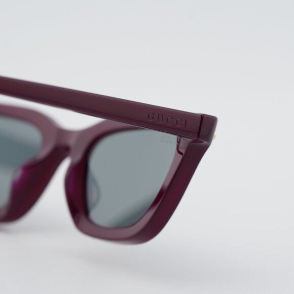Gucci Gucci GG1944S 003 Sunglasses Plum Rectangle Frame Size ONE SIZE - 5 Thumbnail