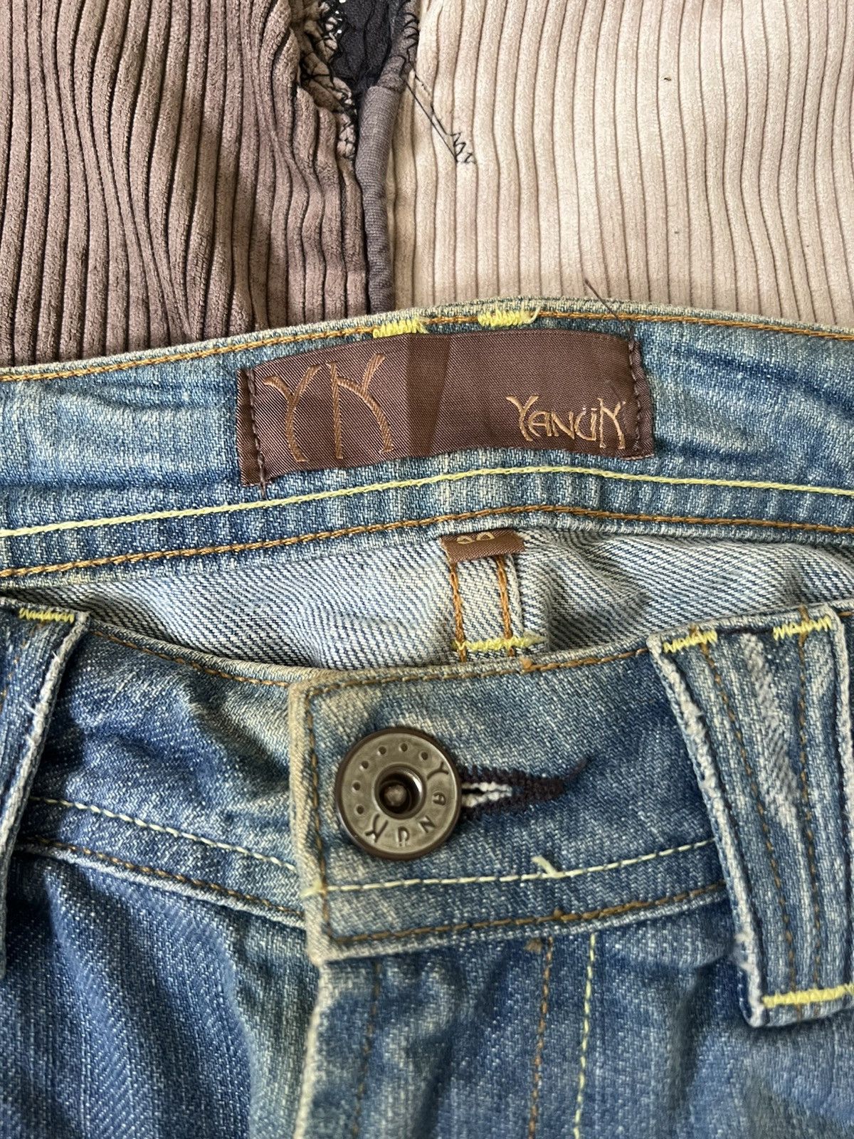 Vintage Vintage Yanuk Flared Jeans Distressed Size US 32 / EU 48 - 3 Thumbnail