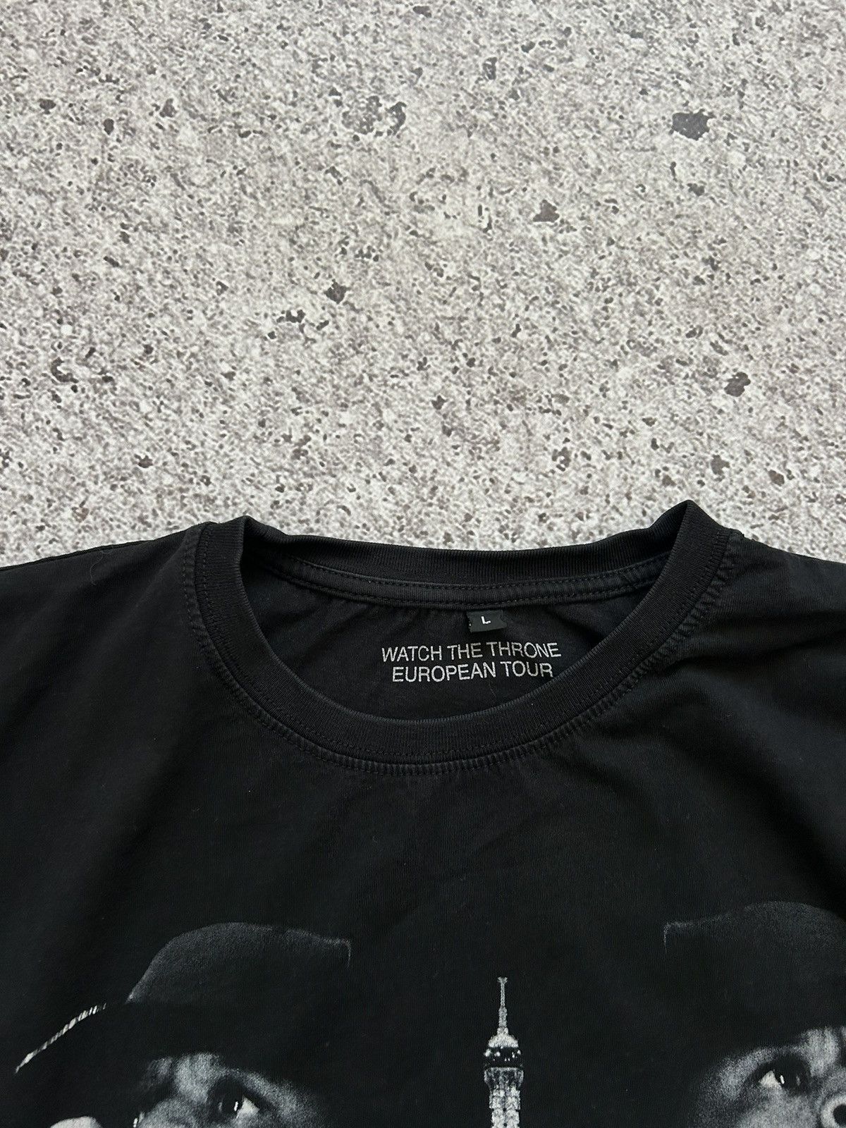 Jay-Z × Kanye West Vintage Kanye West x Jay Z Watch The Throne Europe Tee Size US L / EU 52-54 / 3 - 12 Thumbnail