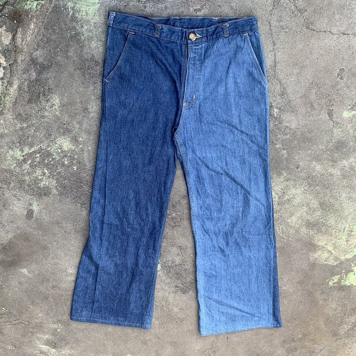 Japanese Brand UFO Flare jeans if six was nine style Size 29" - 4 Thumbnail
