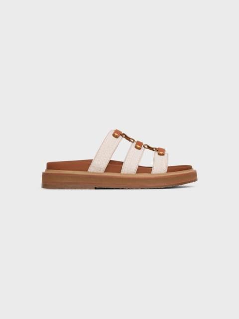 Celine tippi slide in canvas & calfskin Size US 10 / IT 40 - 1 Thumbnail