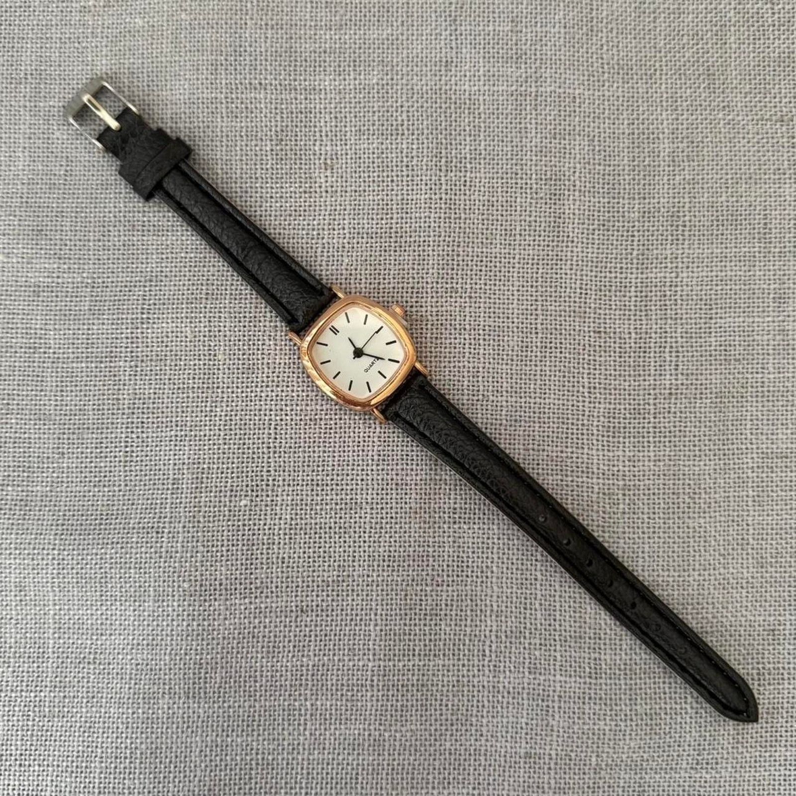Other Black leather watch classic analogue WMNS1 Size ONE SIZE - 2 Thumbnail