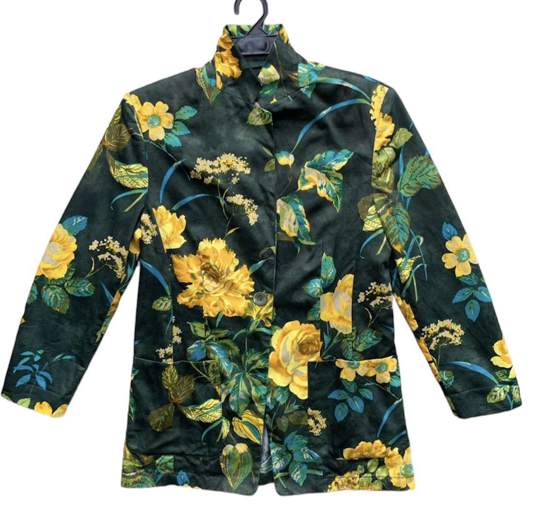 Vintage Mondi Business Floral Full Print Blazzer