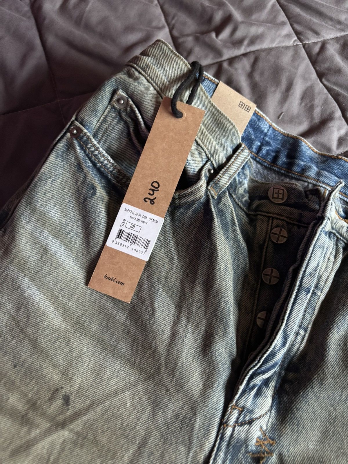 Designer Ksubi Men Maxx Mechanik Jeans Size US 28 / EU 44 - 6 Thumbnail