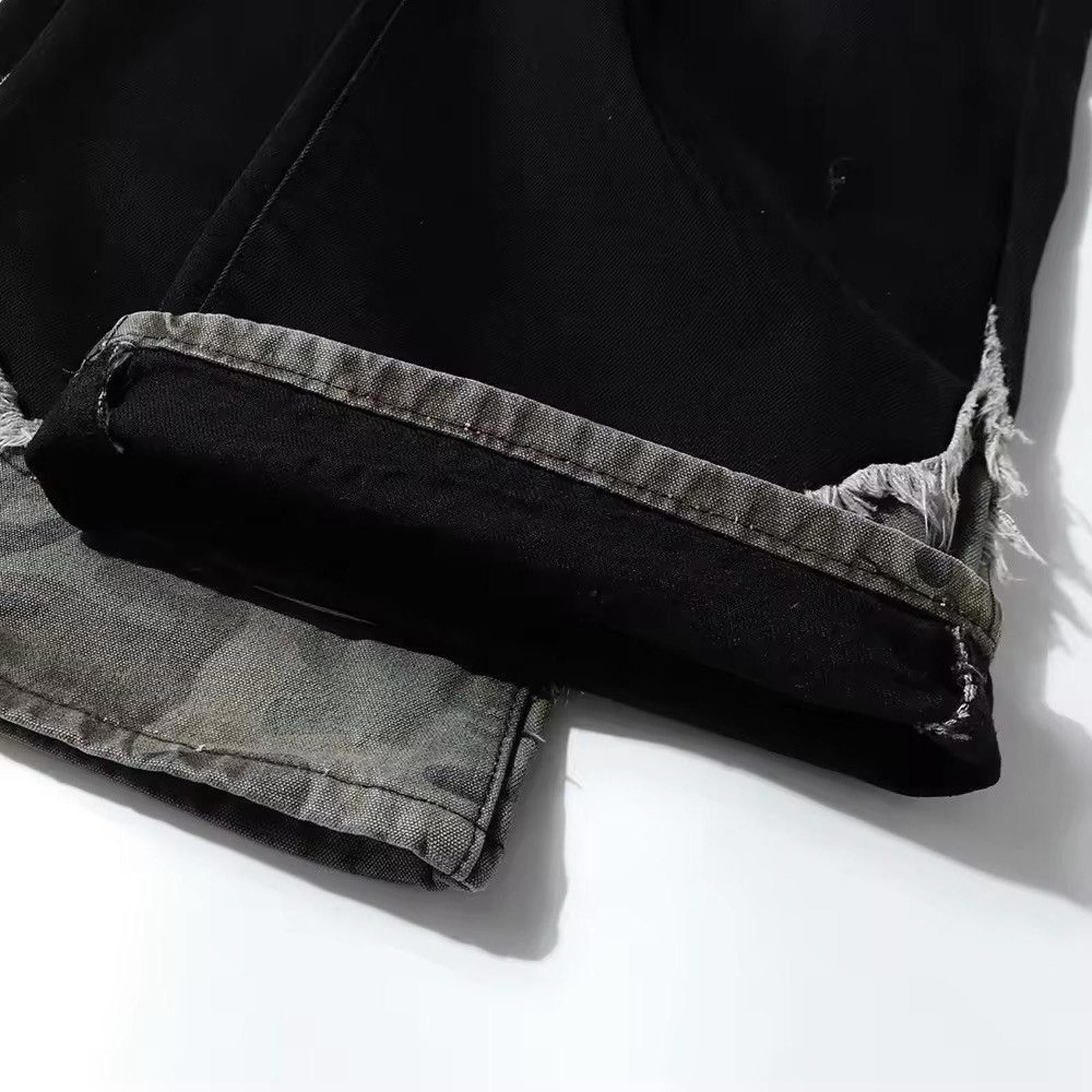 Jean Streetwear Patchwork Boot Cut Jeans Size US 31 - 9 Thumbnail