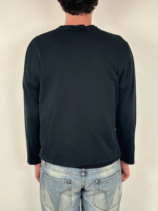 Prada 2000s Prada Black Minimalist Longsleeve T-Shirt Size US S / EU 44-46 / 1 - 3 Thumbnail