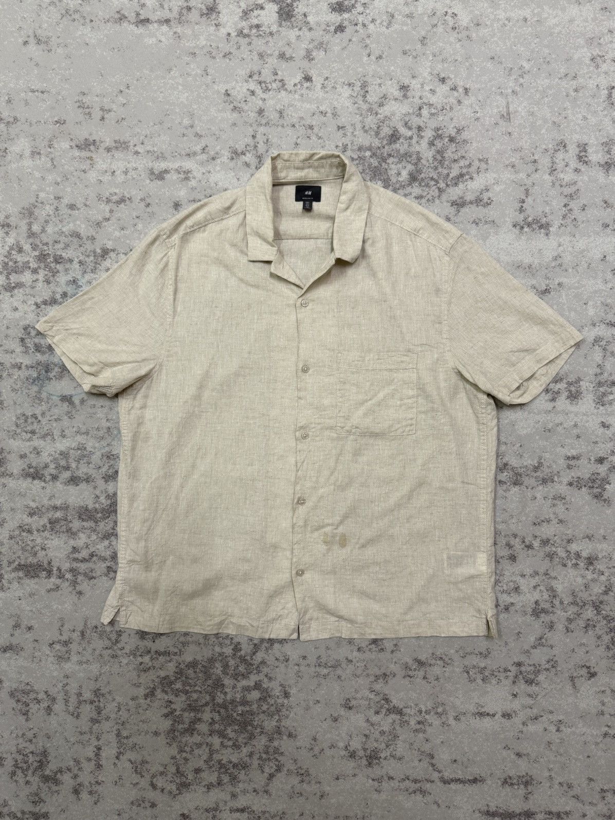 H&M H&M Open Colar Button Up Linen Shirt Size US L / EU 52-54 / 3 - 3 Thumbnail