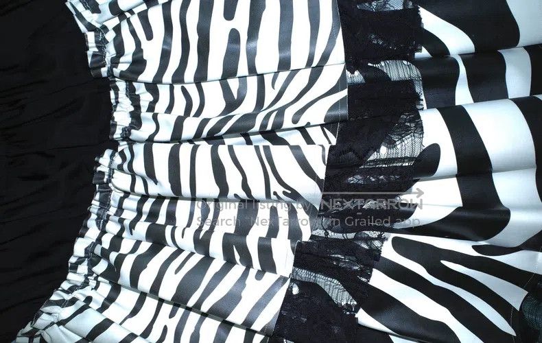 Comme des Garcons Comme Des Garcons size S Zebra Print Lace Skirt Size 23" - 4 Thumbnail